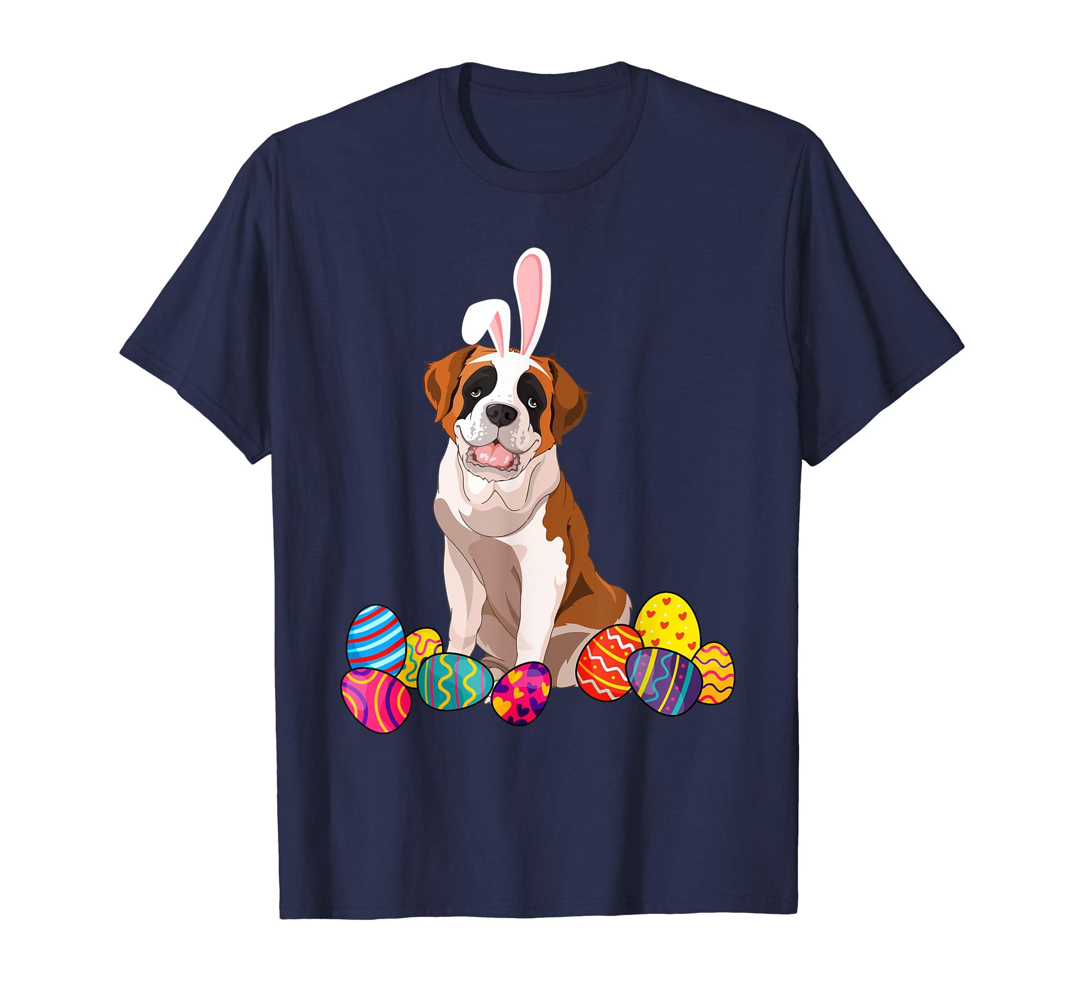 Saint Bernard Bunny Ear With Egg Easter Easter Day Shirt