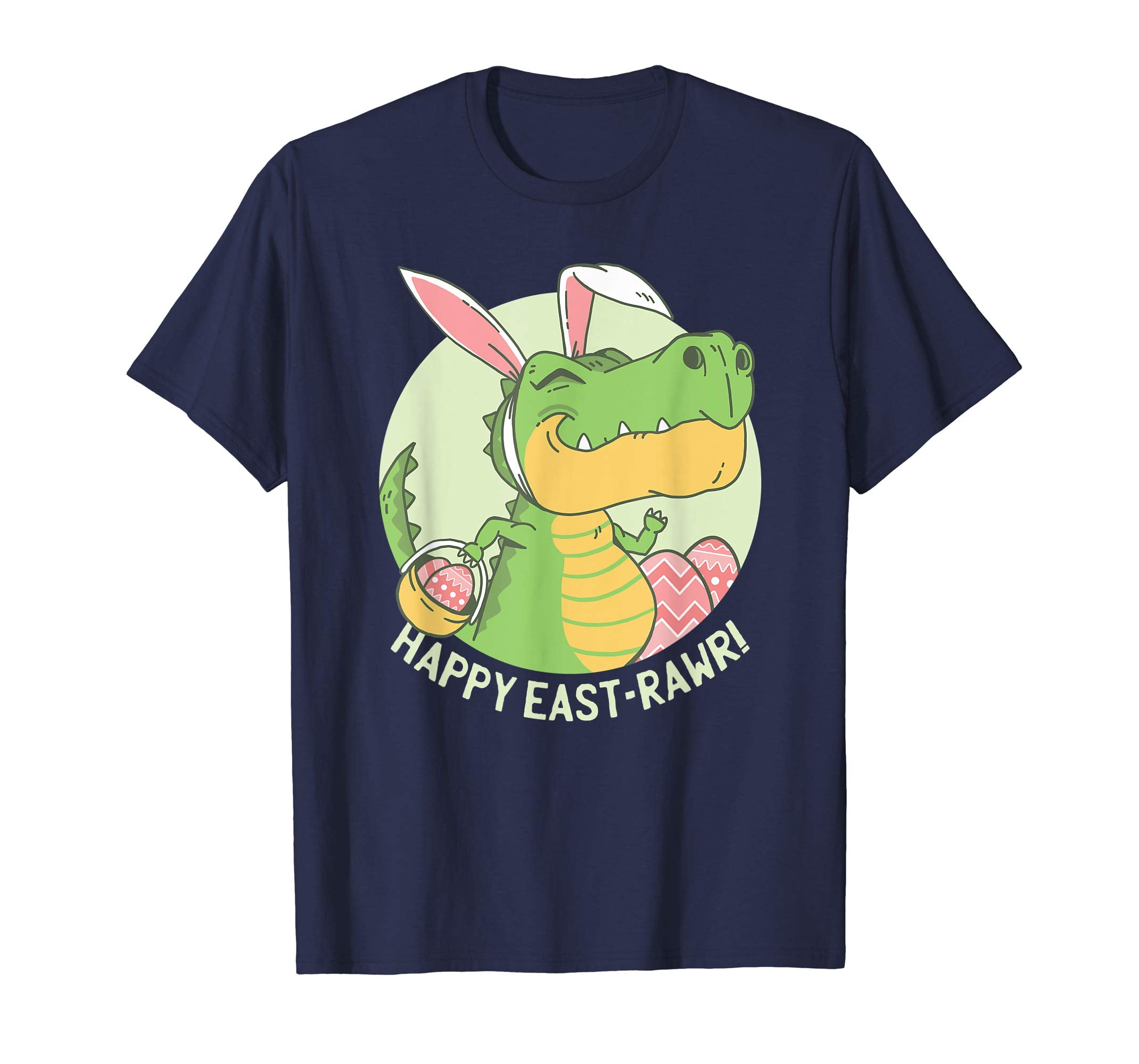 Funny Easter T-Rex Dinosaur T Shirt Gift for Kids, Men Women