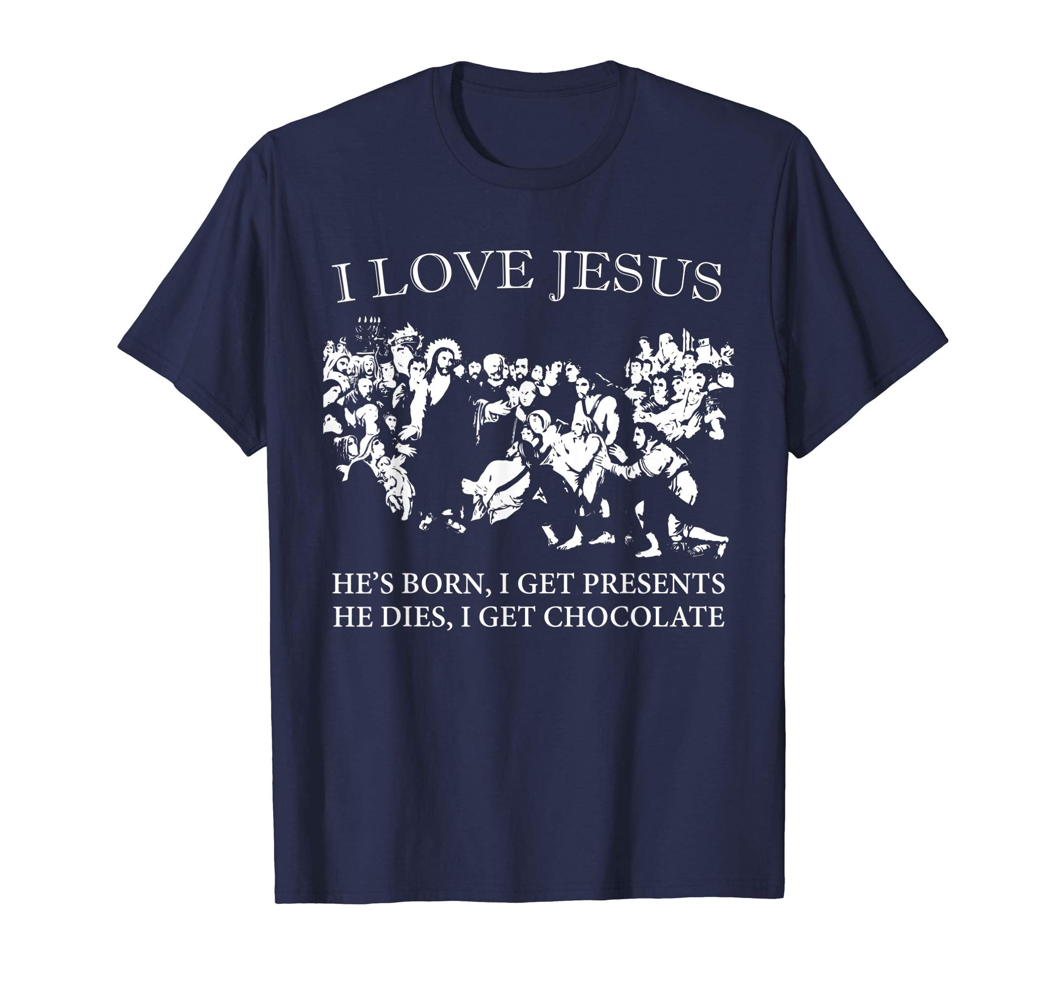 I Love Jesus Atheist T Shirt Presents &amp; Easter Chocolates