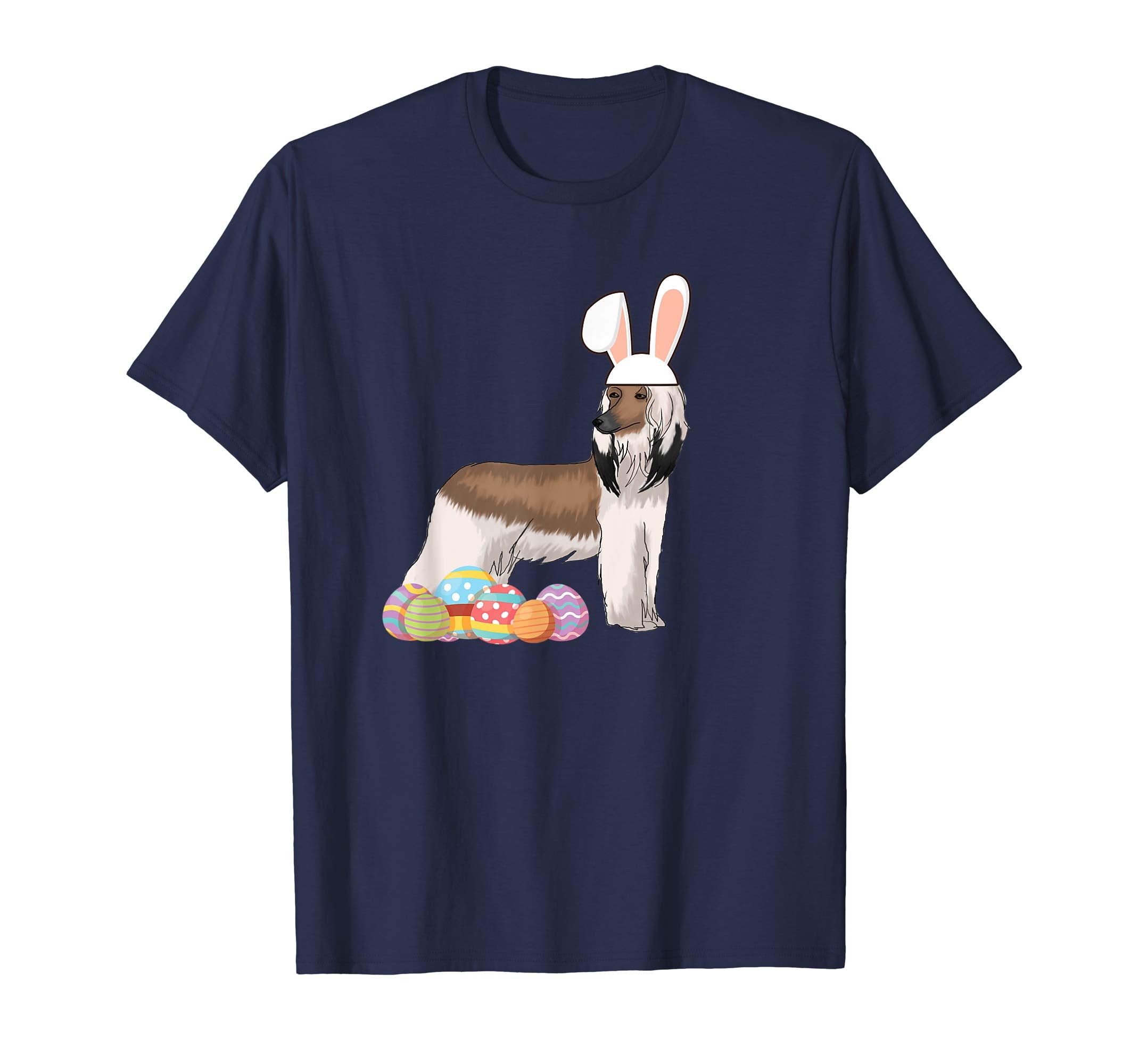 Easter Shirt Afghan Hound Funny Bunny Ears &amp; Eggs Gift