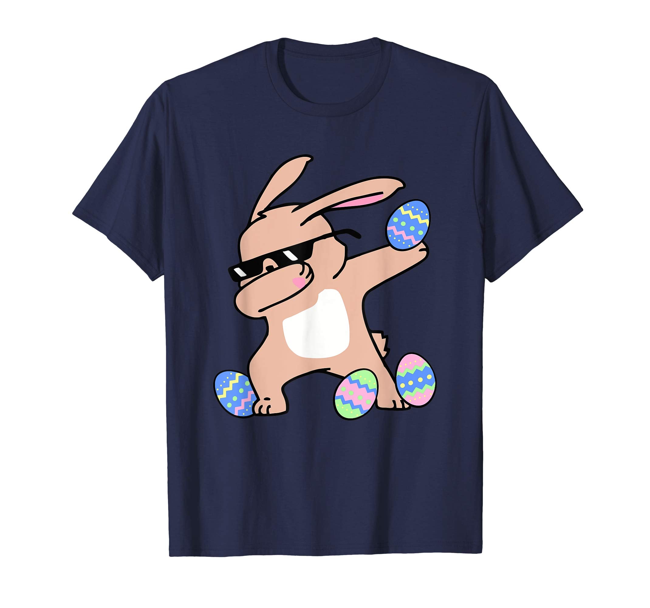 Dabbing Easter Bunny Easter Eggs Funny for Boys Girls shirt