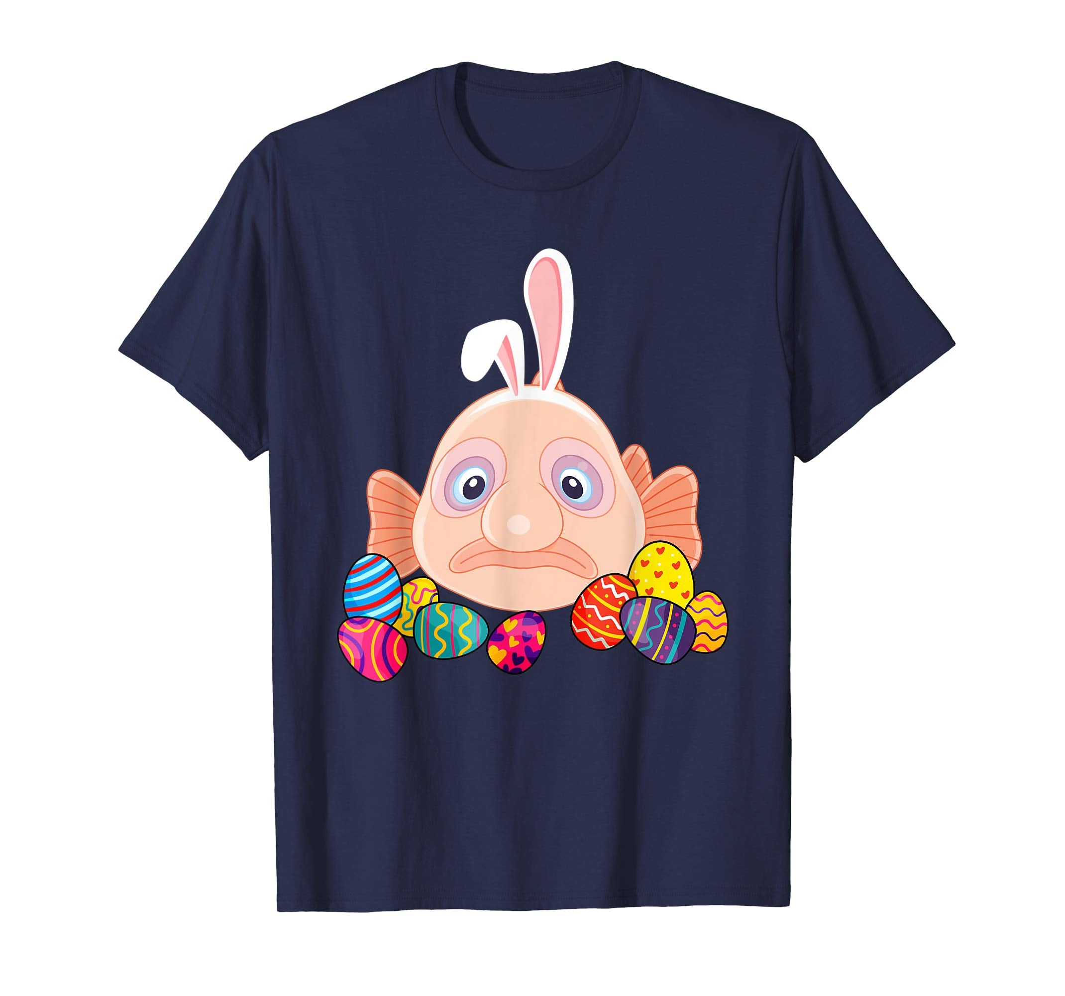 Blob Fish Bunny Ear With Egg Easter Easter Day Shirt