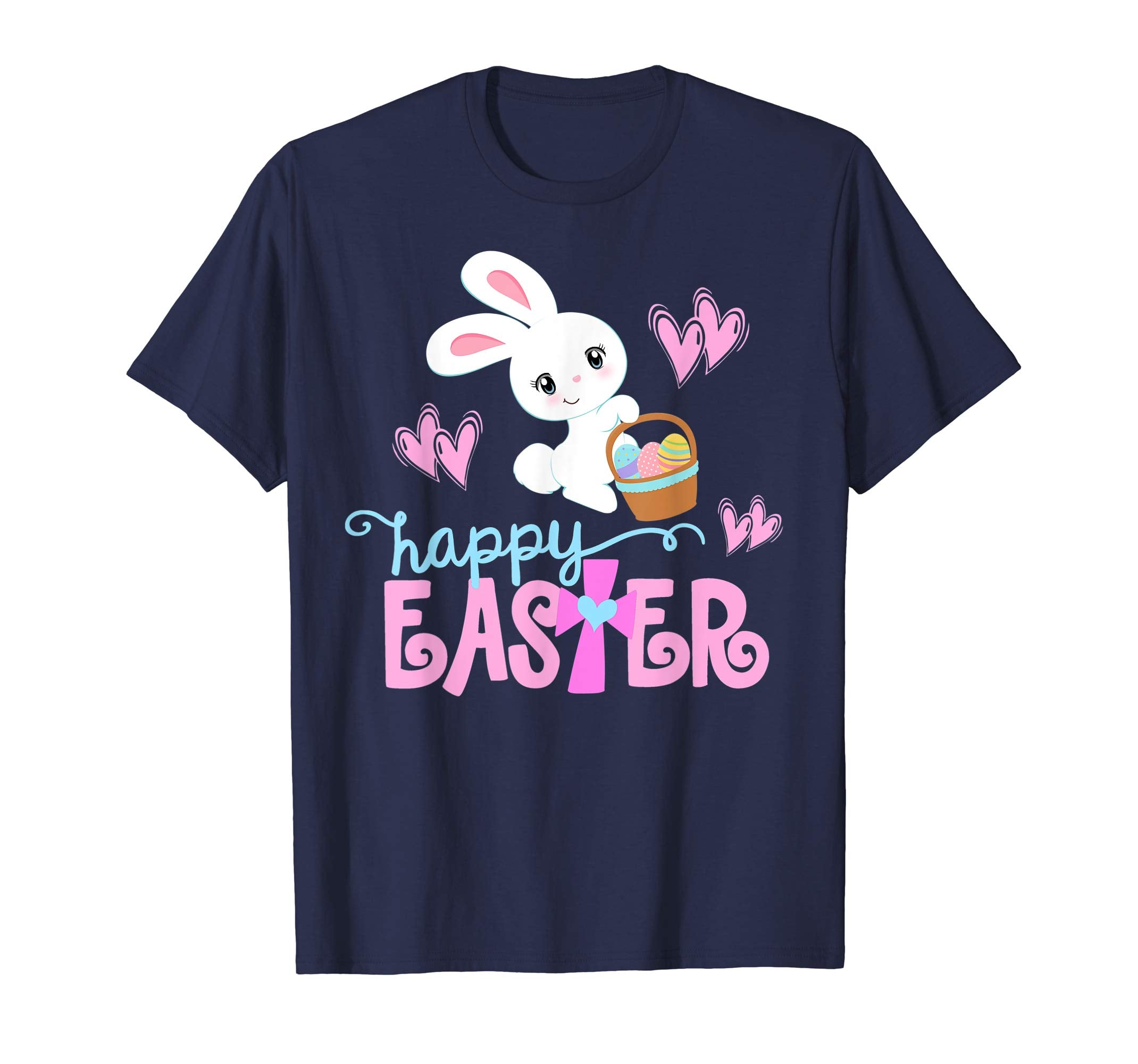 HAPPY EASTER Bunny Shirt Christian Love Jesus Shirt Girl Kid