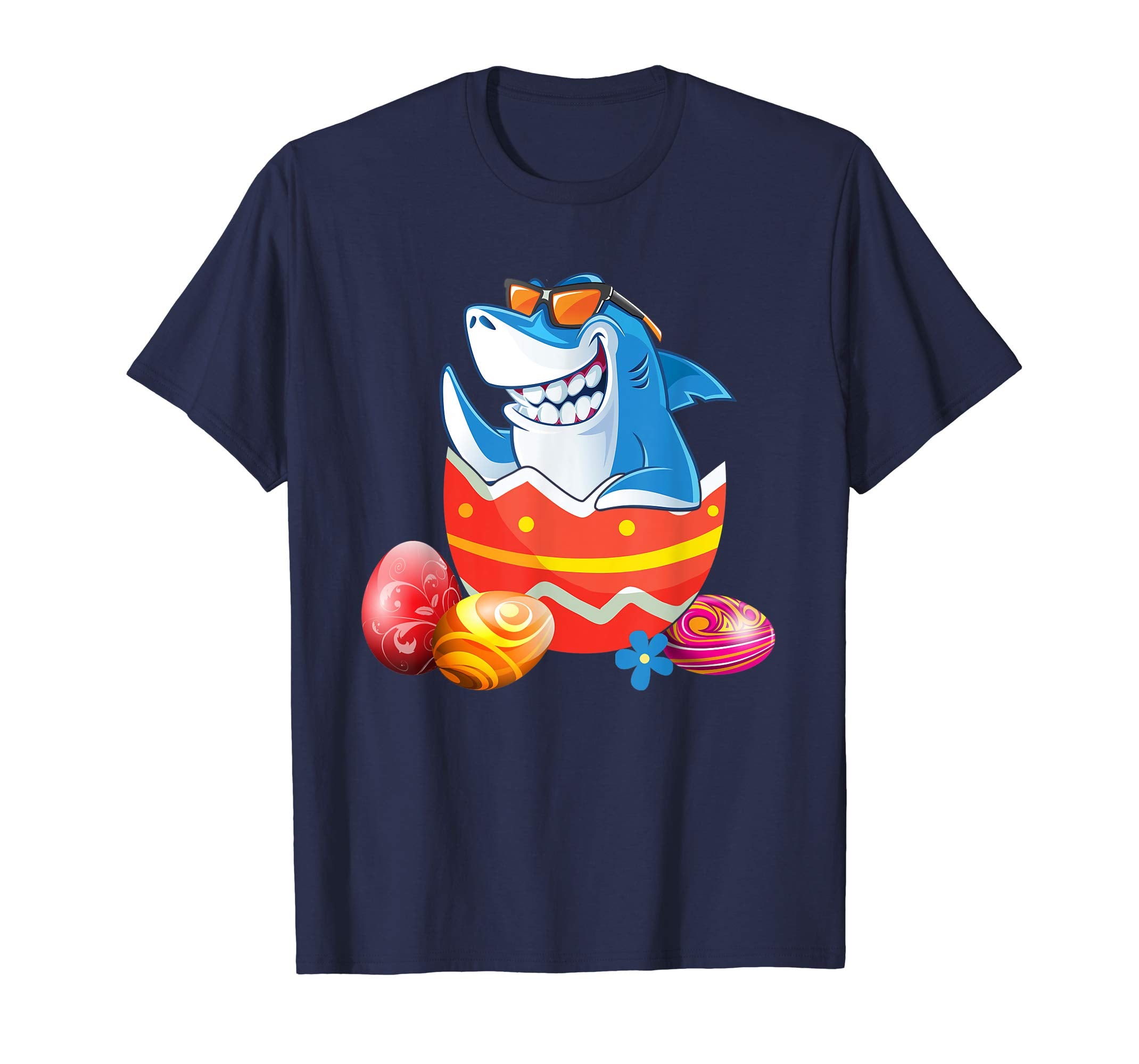 Easter Shirts For Kids Boys Girls Shark Shirt Easter Eggs
