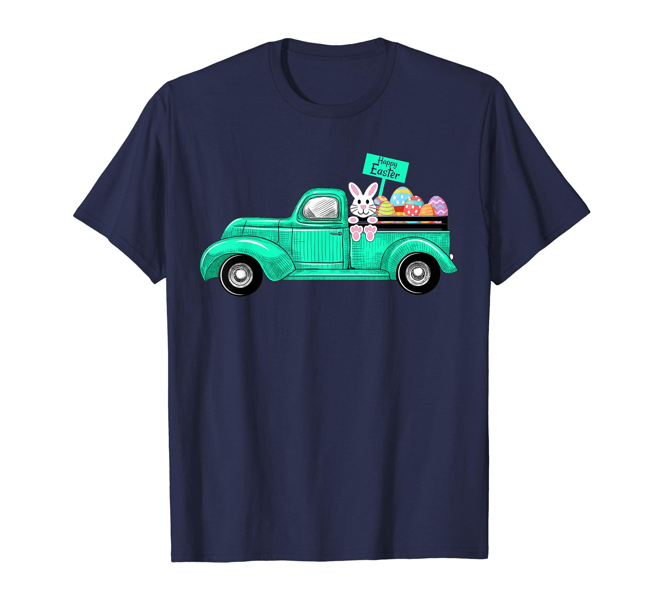 Happy Easter peeps Rabbit Truck Lover Vintage Cute Shirt
