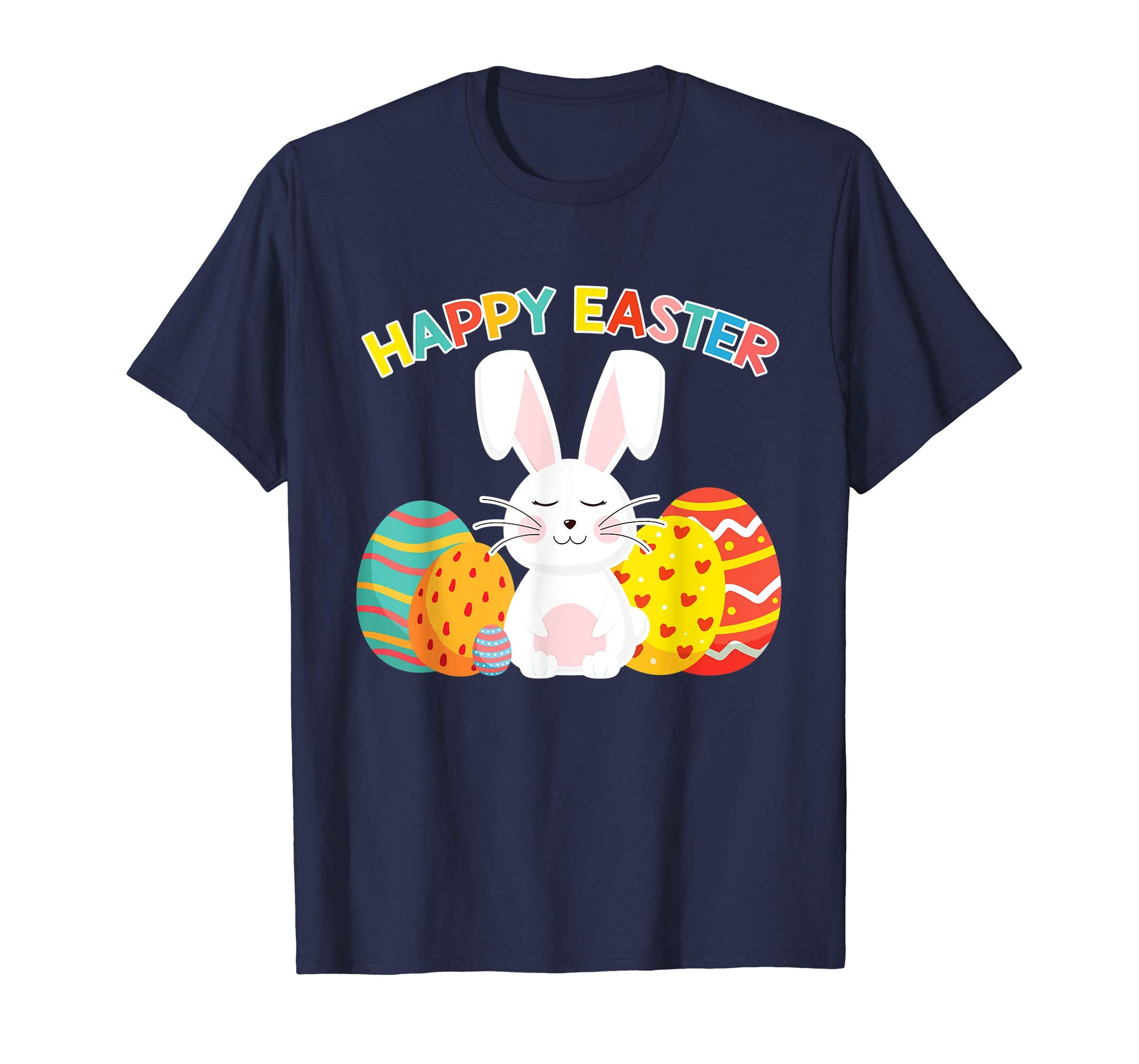 Happy Easter Shirt For Boys Girls Women Men Colorful Eggs