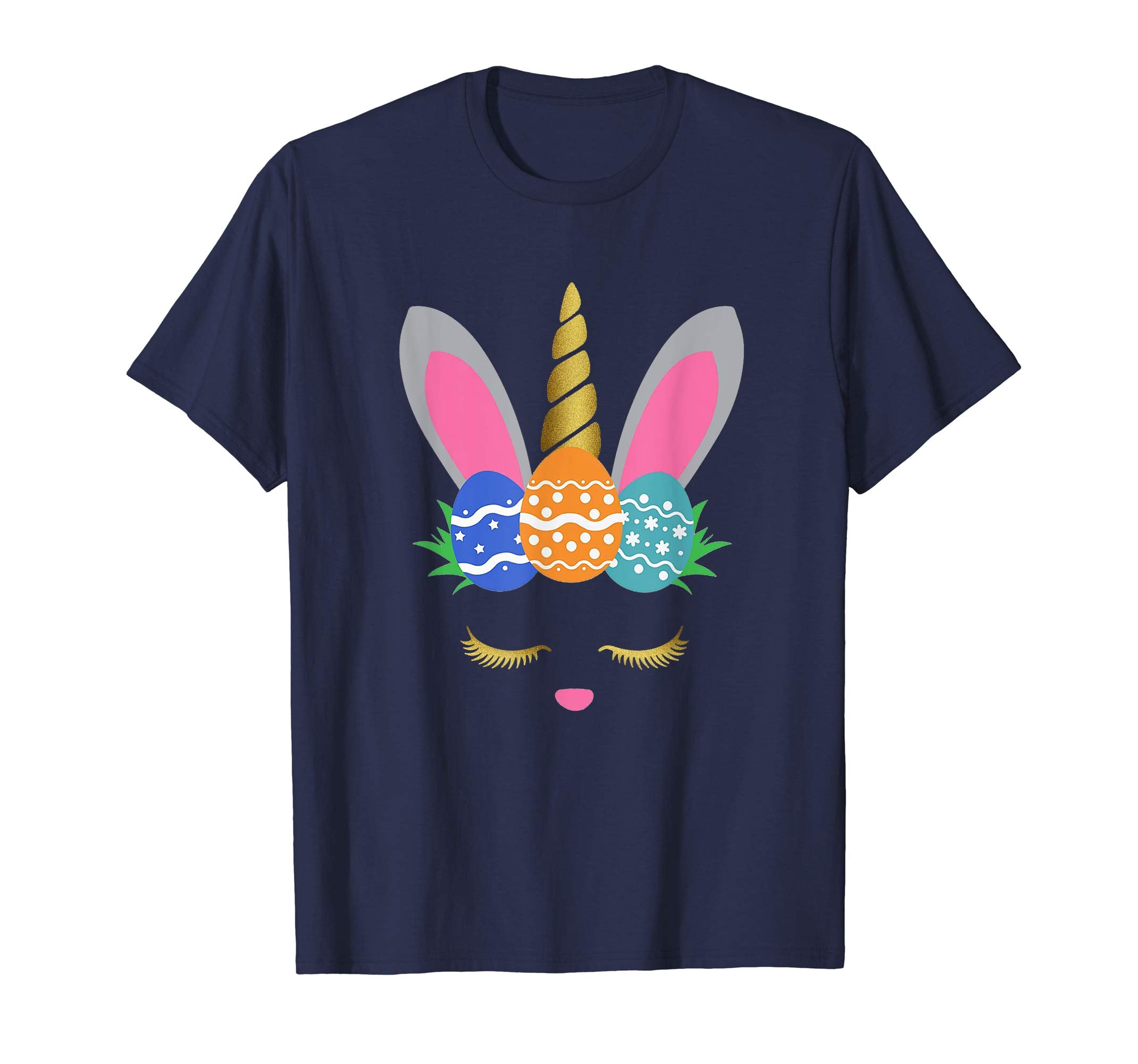 Bunny Unicorn Funny Easter Eggs T Shirt Men Woman Kids
