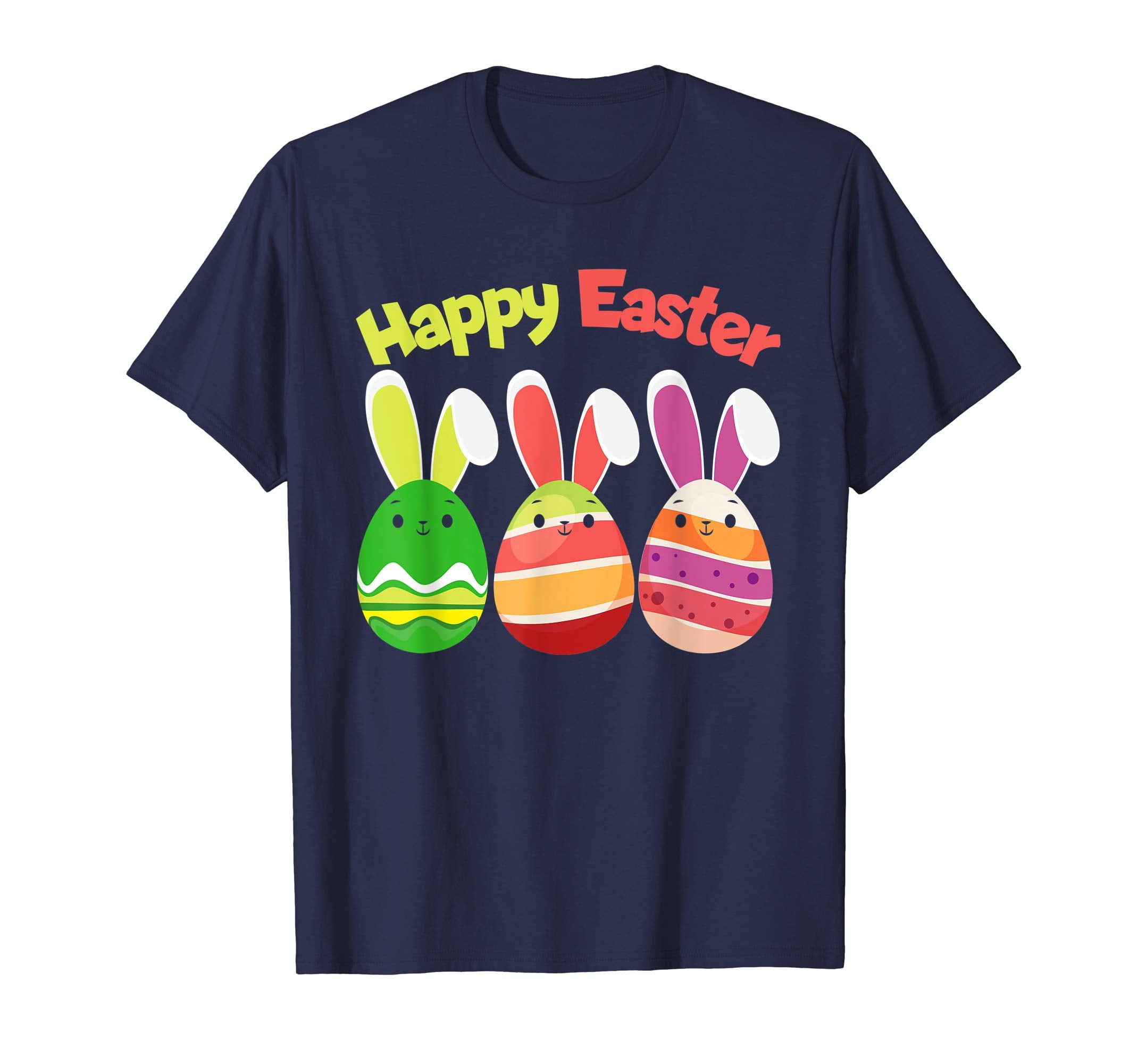 Easter T Shirt Happy Easter Bunny Eggs Tshirt Colorful Gift
