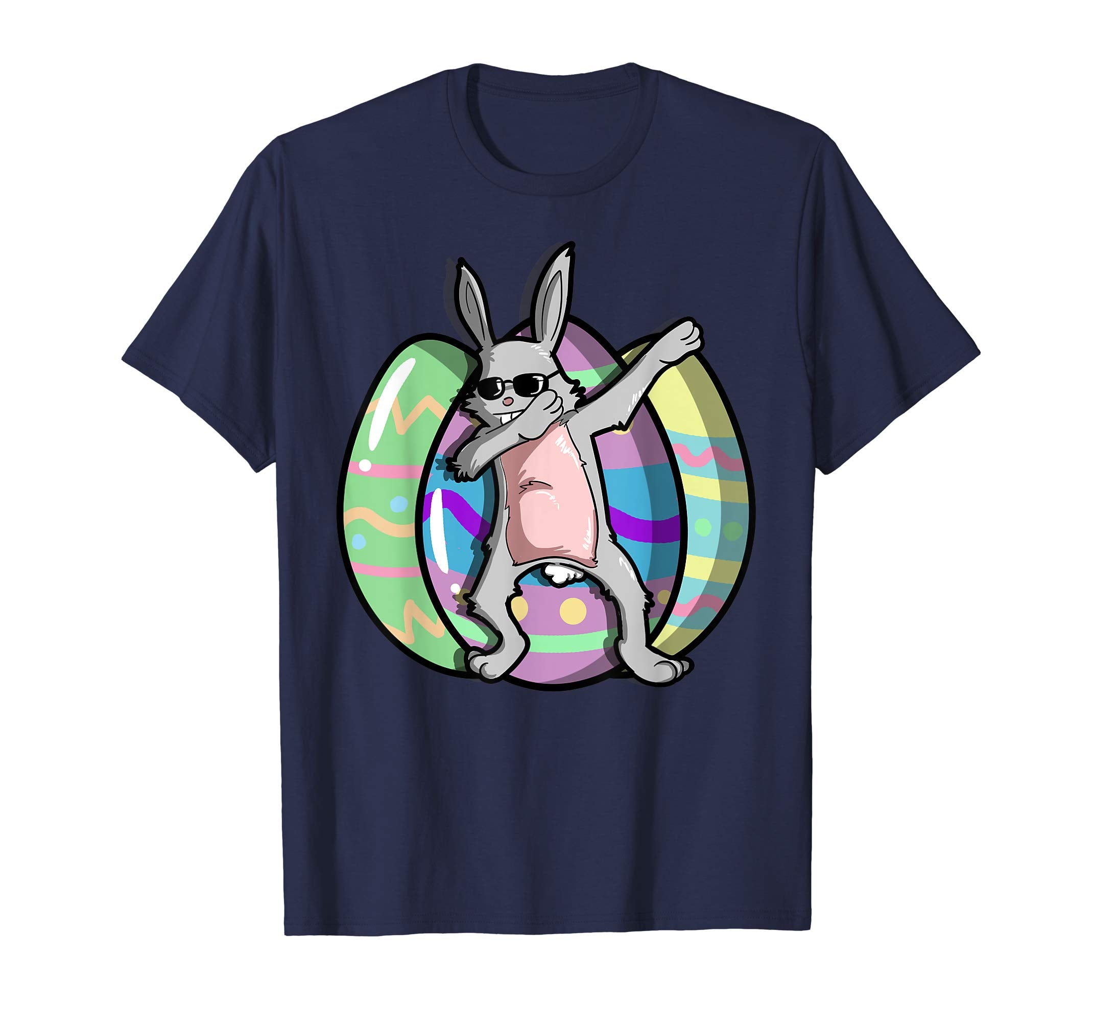 Easter Shirt For Boys Girls Cool Dabbing Rabbit