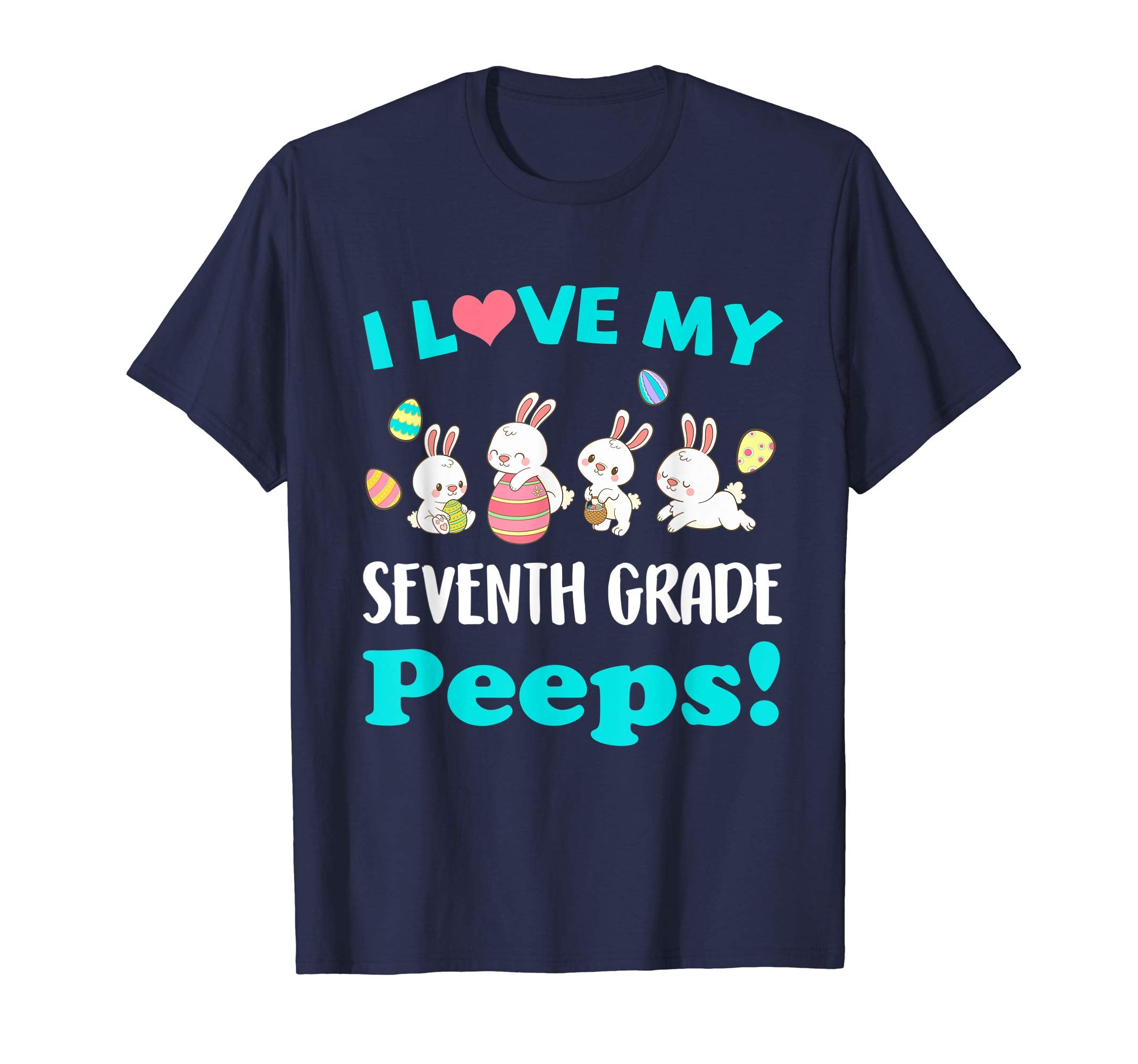 I Love My Seventh Grade Peeps Easter Day T-Shirt