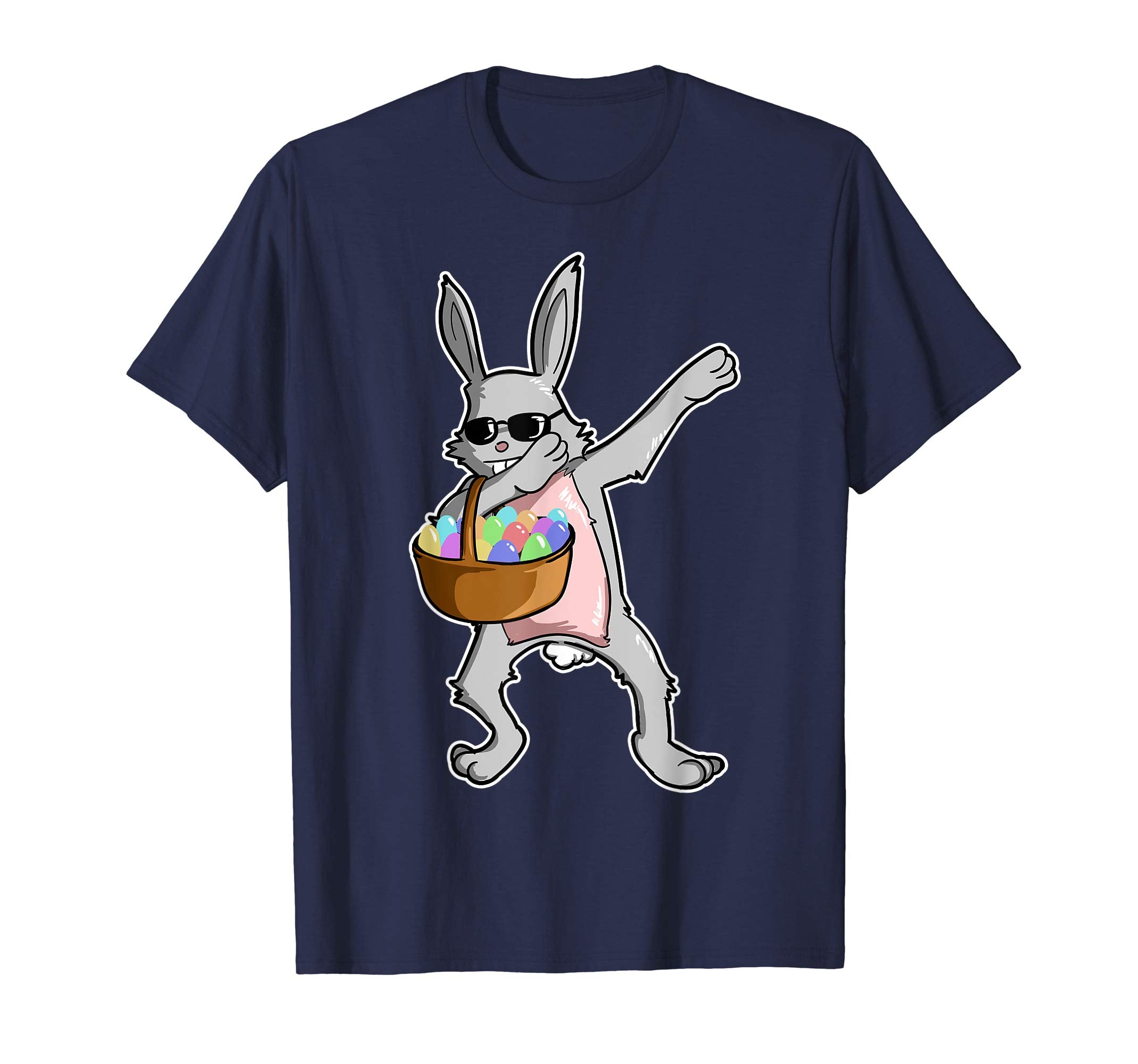 Easter Shirt For Boys Girls Cool Dabbing Rabbit