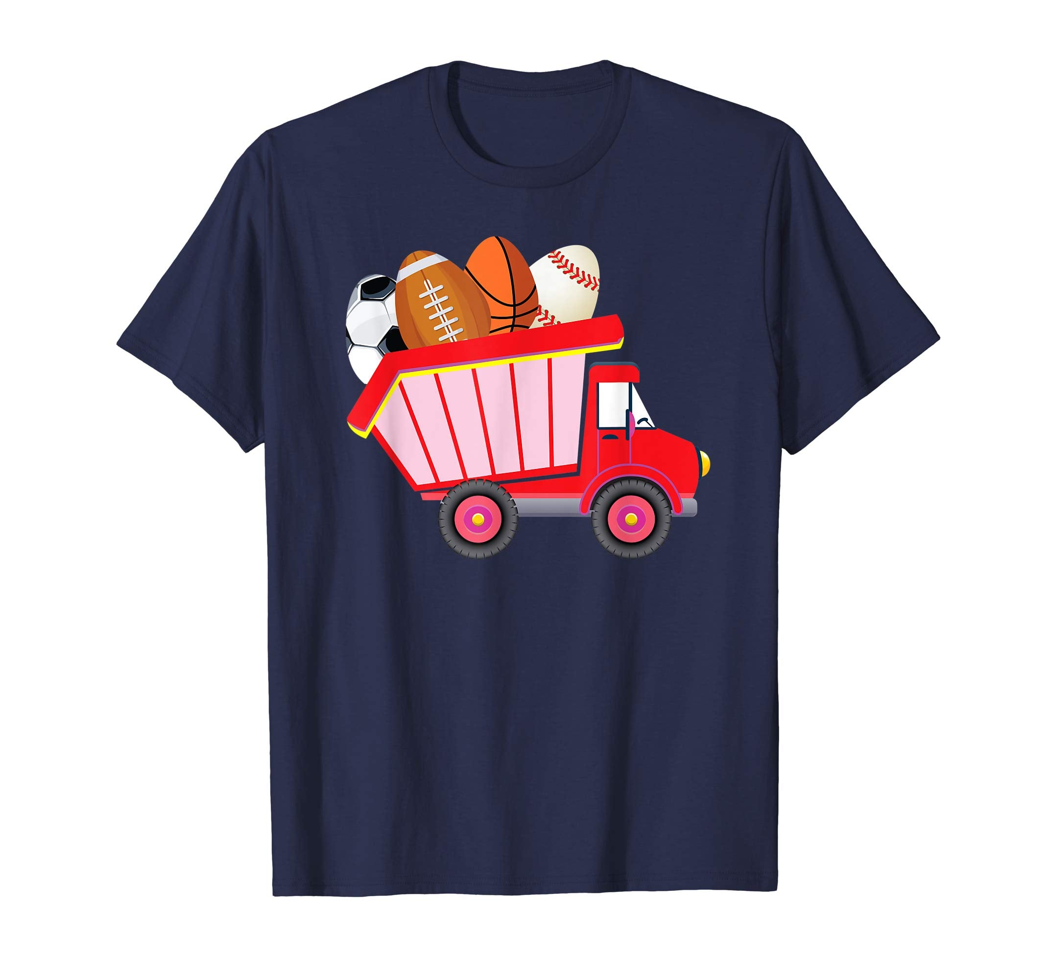 Dump Truck Loads Of Eggs Balls Easter Day Kids T-Shirt Egg
