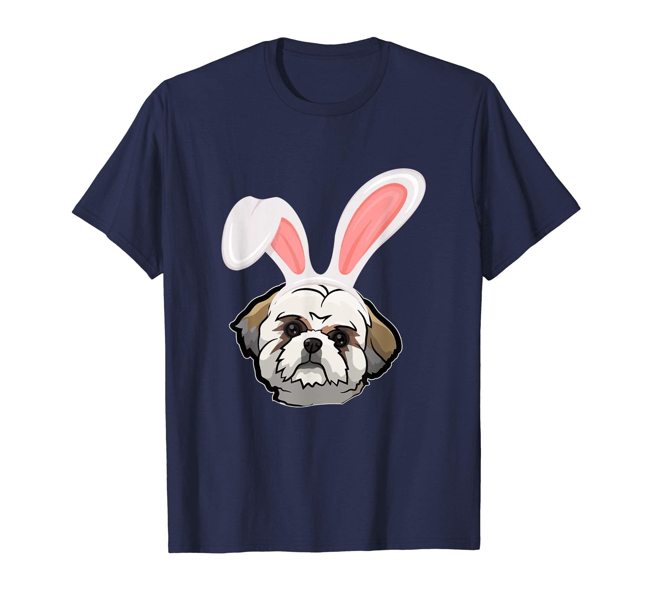 Shih Tzu Dressed As Easter Bunny With Rabbit Ears T-Shirt