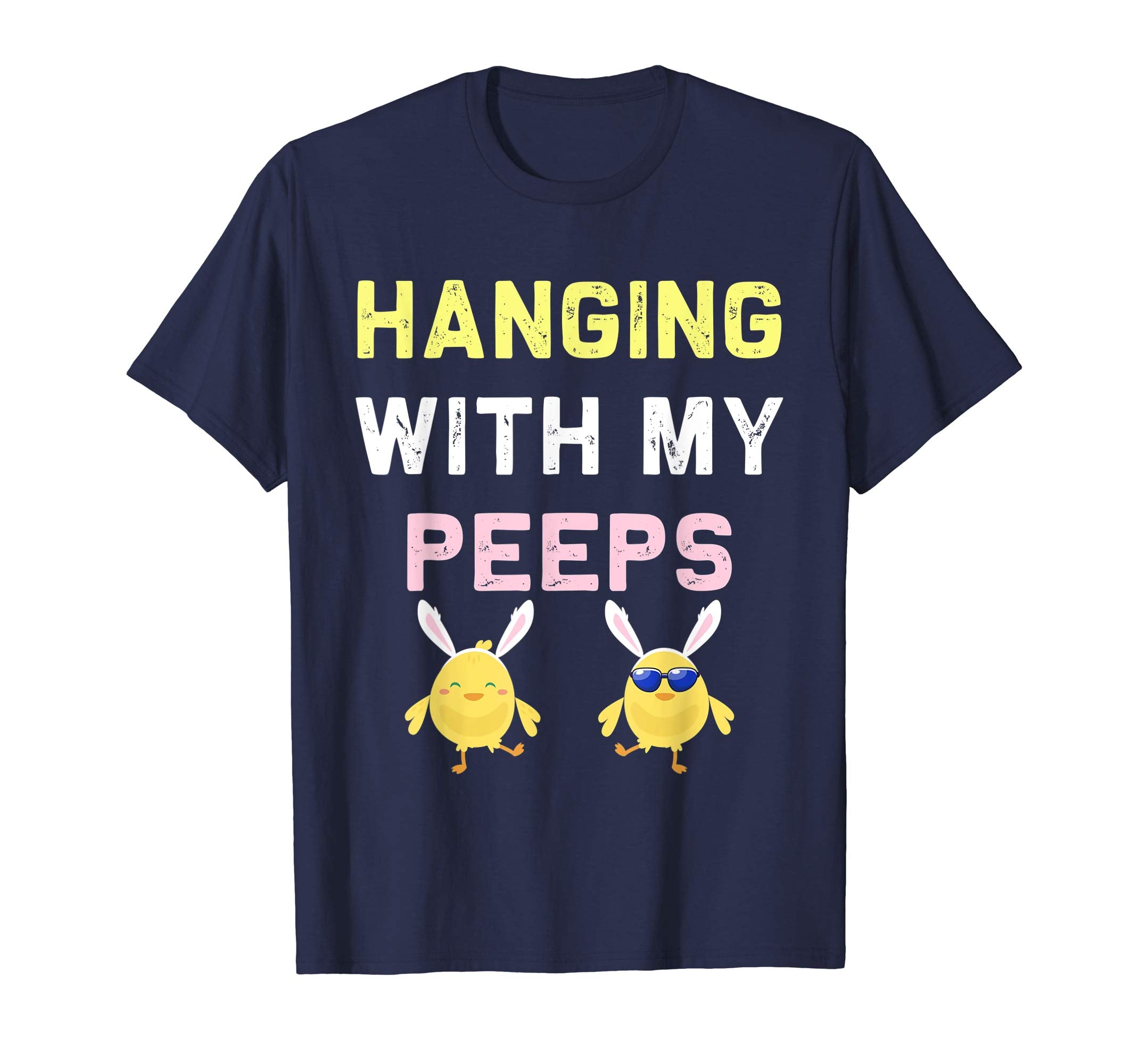 Hanging With My Peeps Happy Easter Kids Boys Girls T Shirt