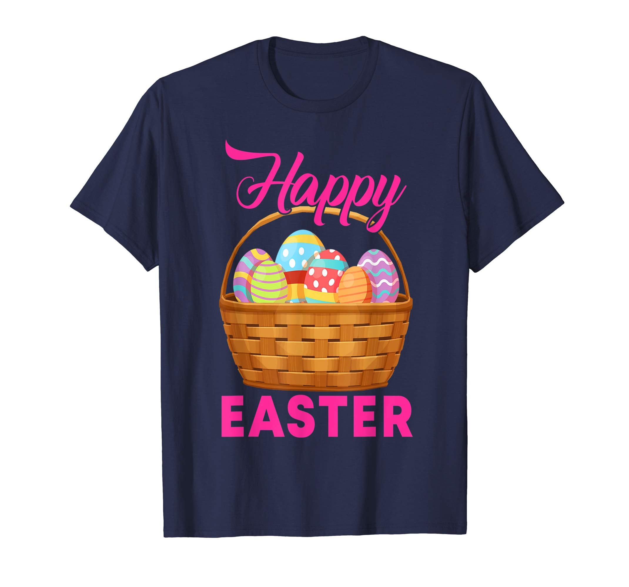 Happy Easter with Eggs T shirt for Men Women Kids
