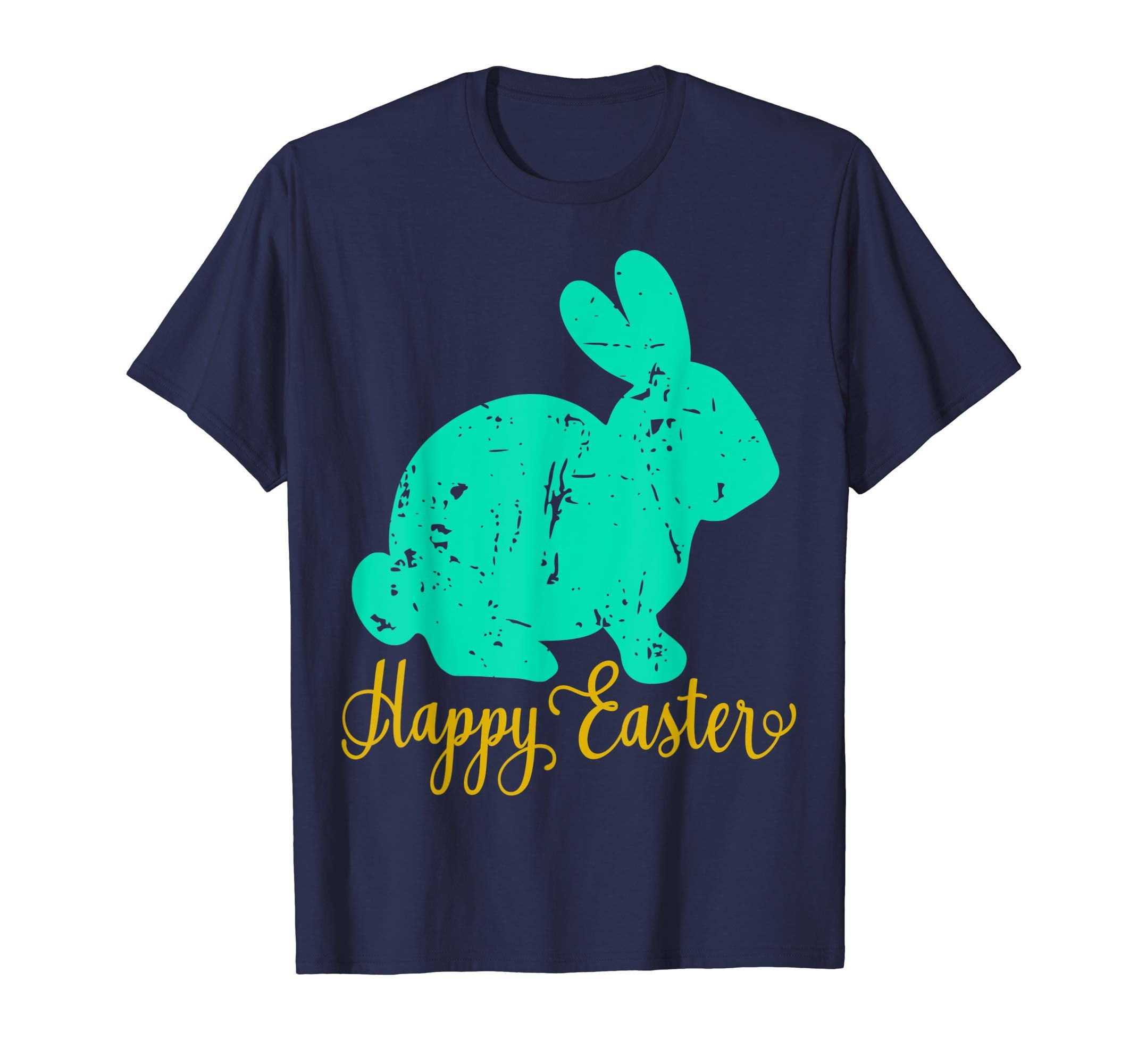 Happy Easter Bunny Shirt Distressed Vintage Grunge Teacher
