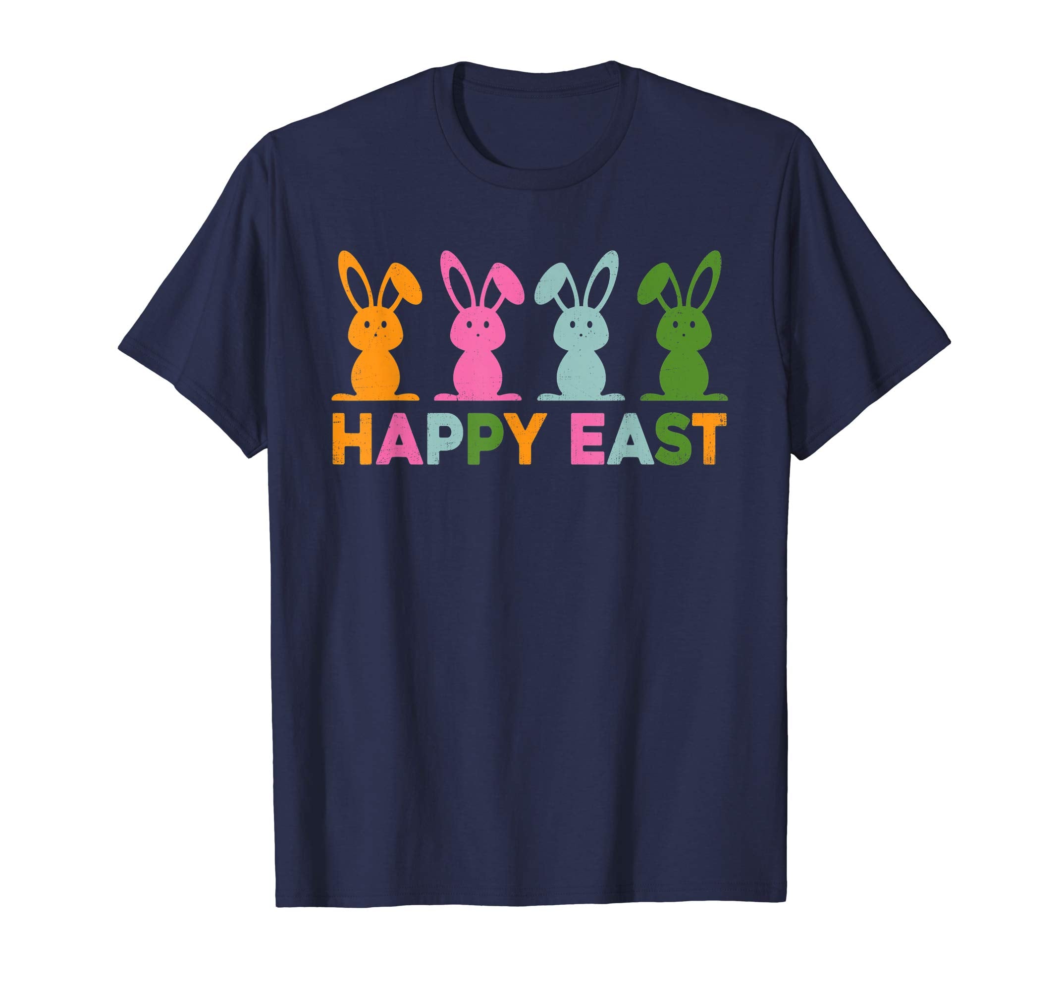 Happy Easter Shirt Colorful Bunny Eggs Gift TShirt