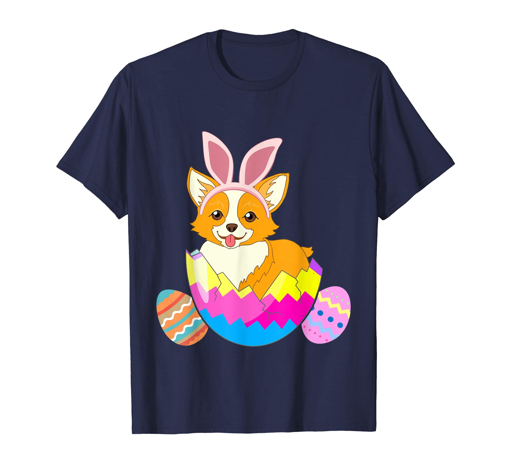 Corgi Wearing Easter Bunny Ears Funny Corgi T Shirt