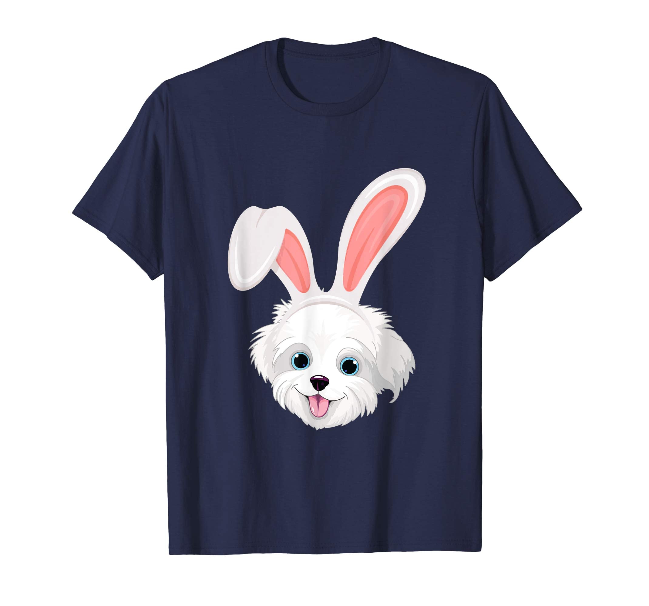 Havanese Dressed As Easter Bunny With Rabbit Ears T-Shirt