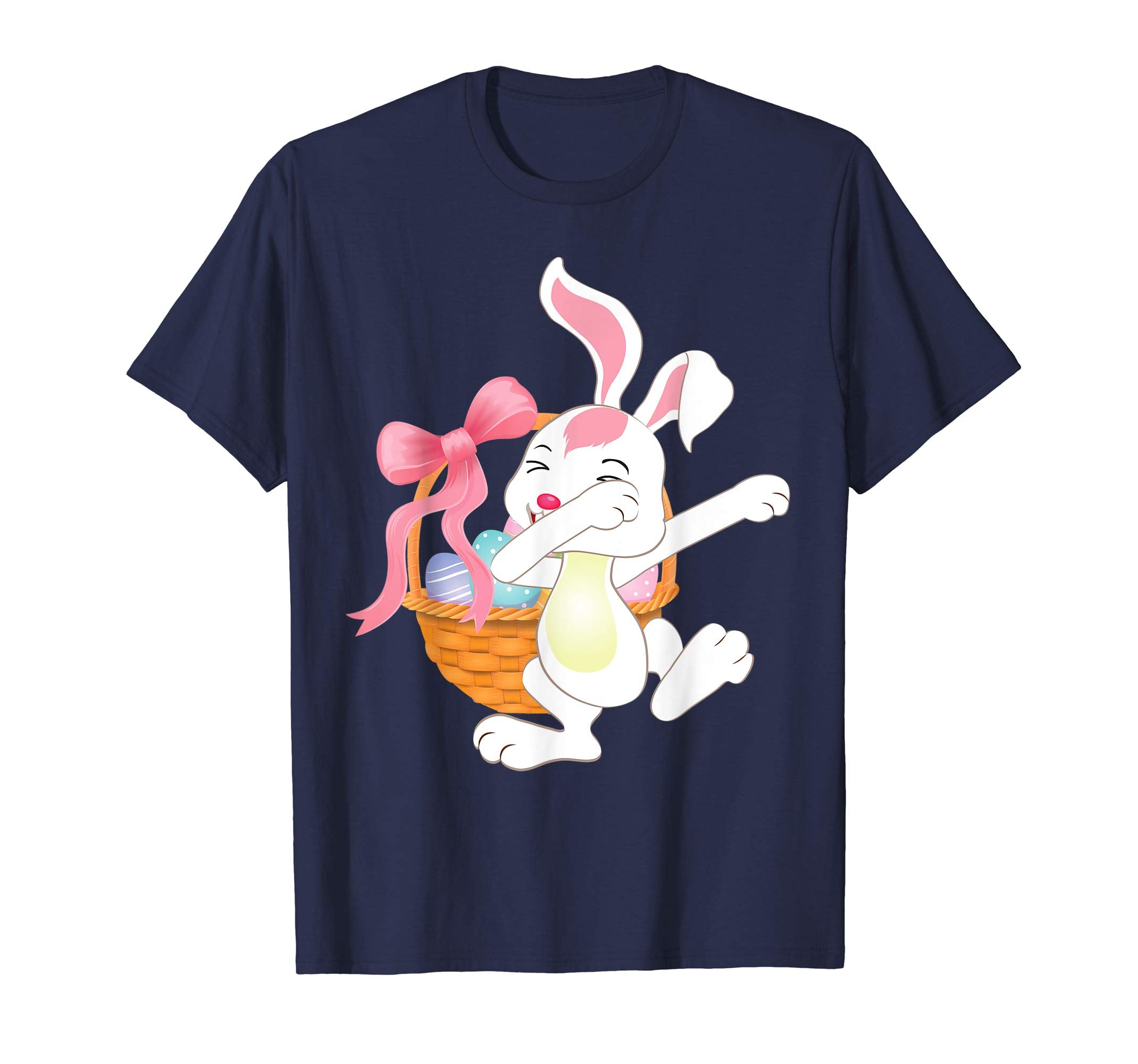 Cute Bunny Dab Dabbing Around The Easter Eggs T-Shirt Lovely