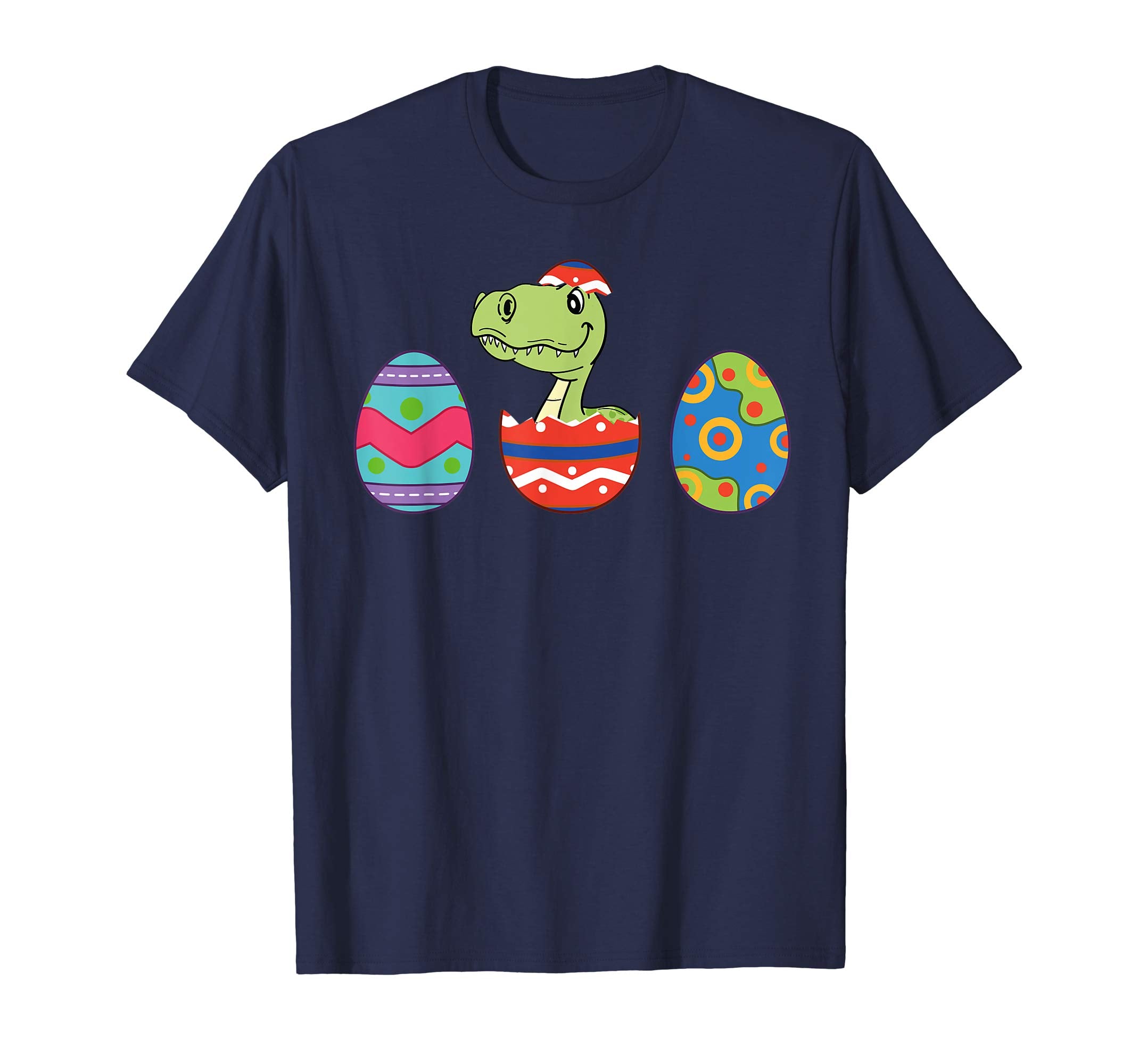 Funny T Rex Dinosaur Easter Bunny Egg Shirt Kids Boys
