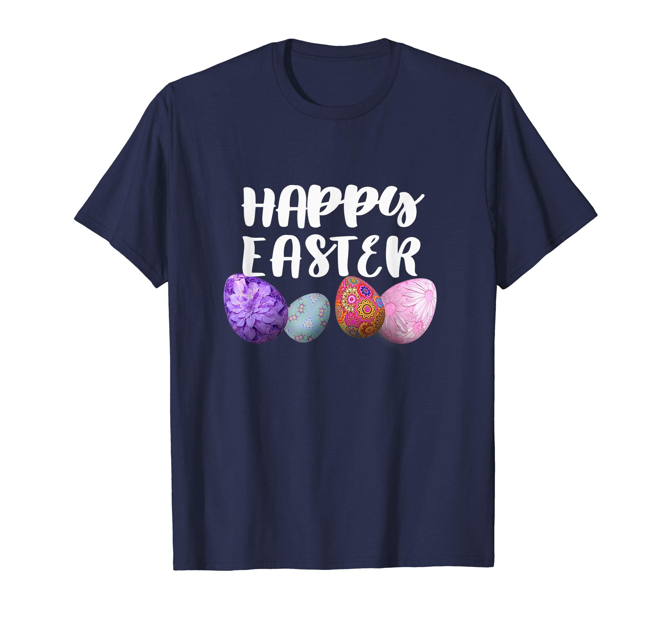 Happy Easter Holiday Shirt With Decorative Easter Eggs Tee