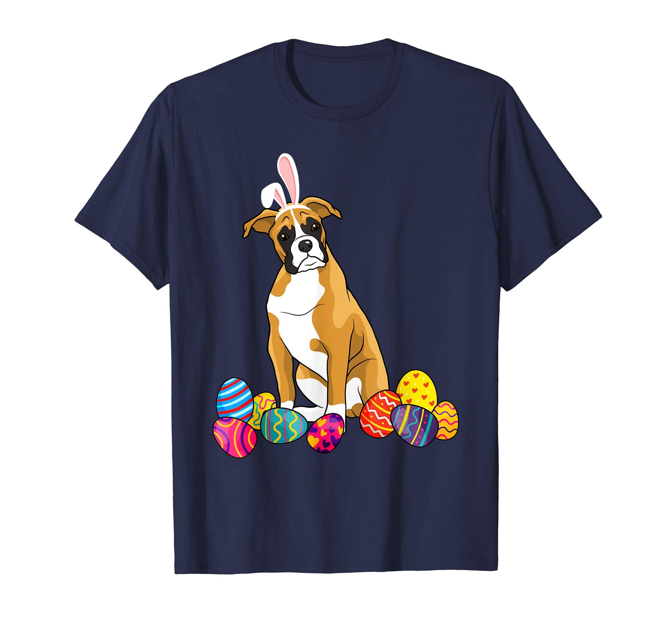 Boxer Bunny Ear With Egg Easter Easter Day Shirt