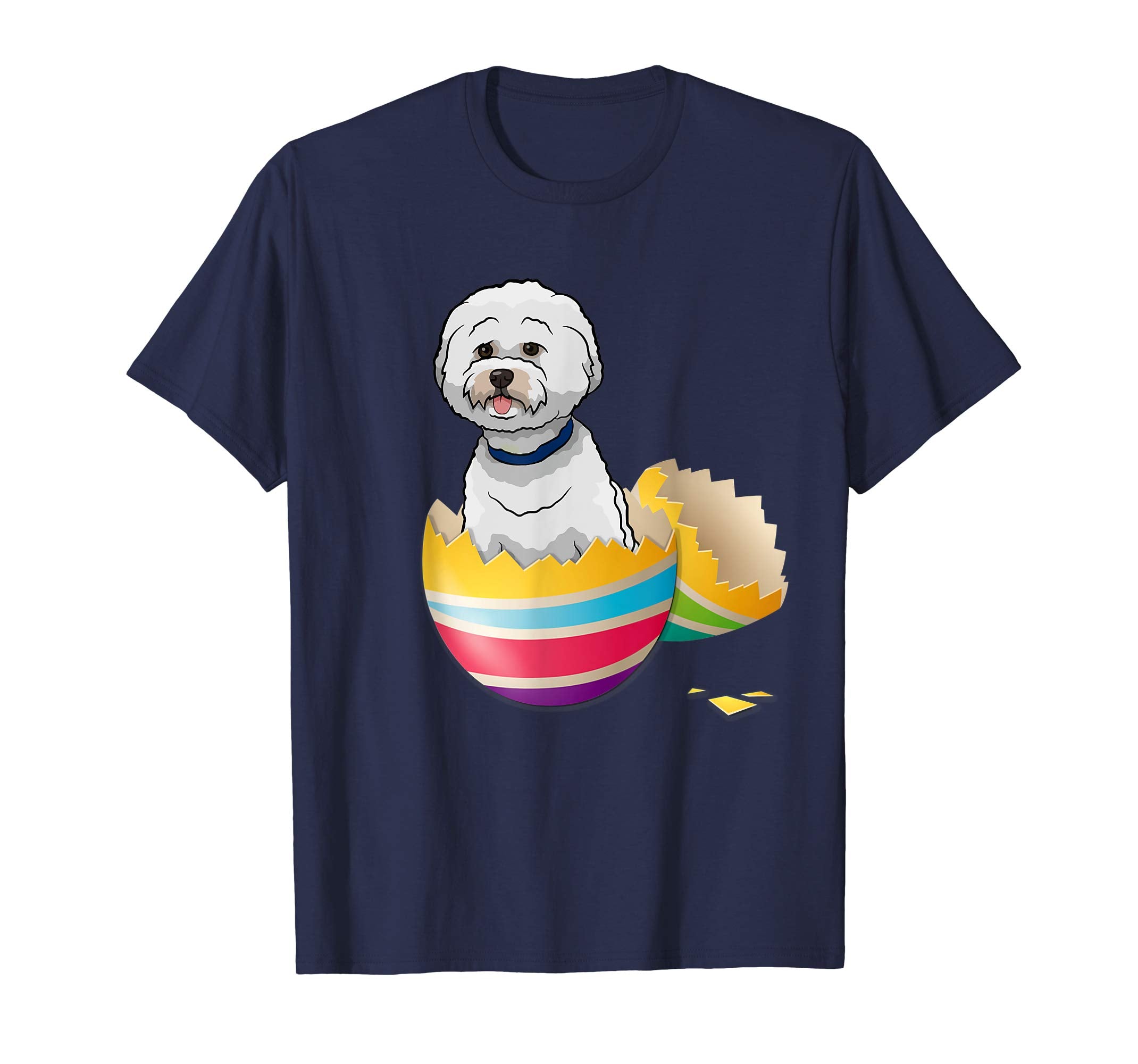 Bichons Frise Hatching From Easter Egg Easter Day Shirt
