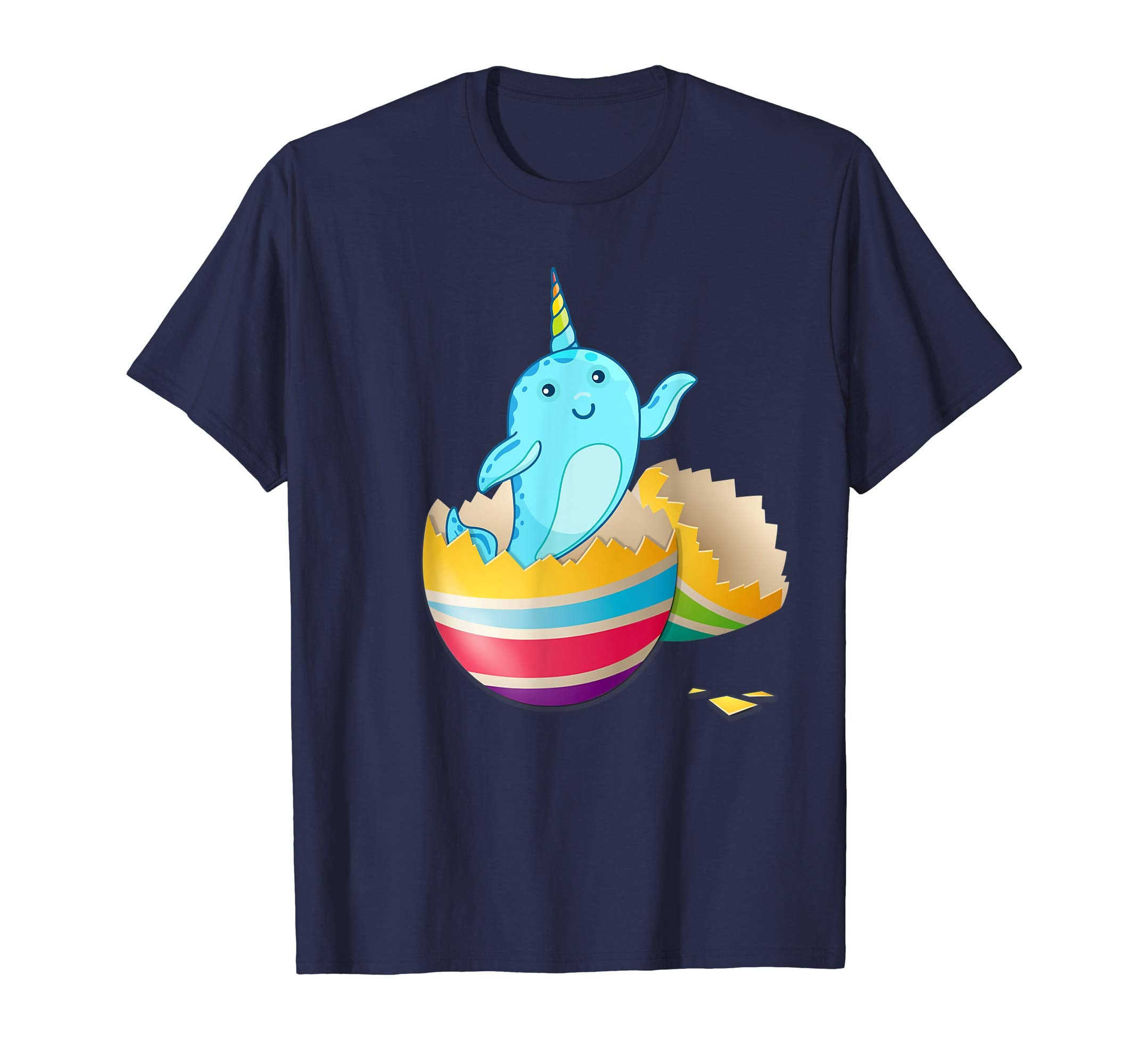 Baby Narwhals Hatching From Easter Egg Easter Day Shirt