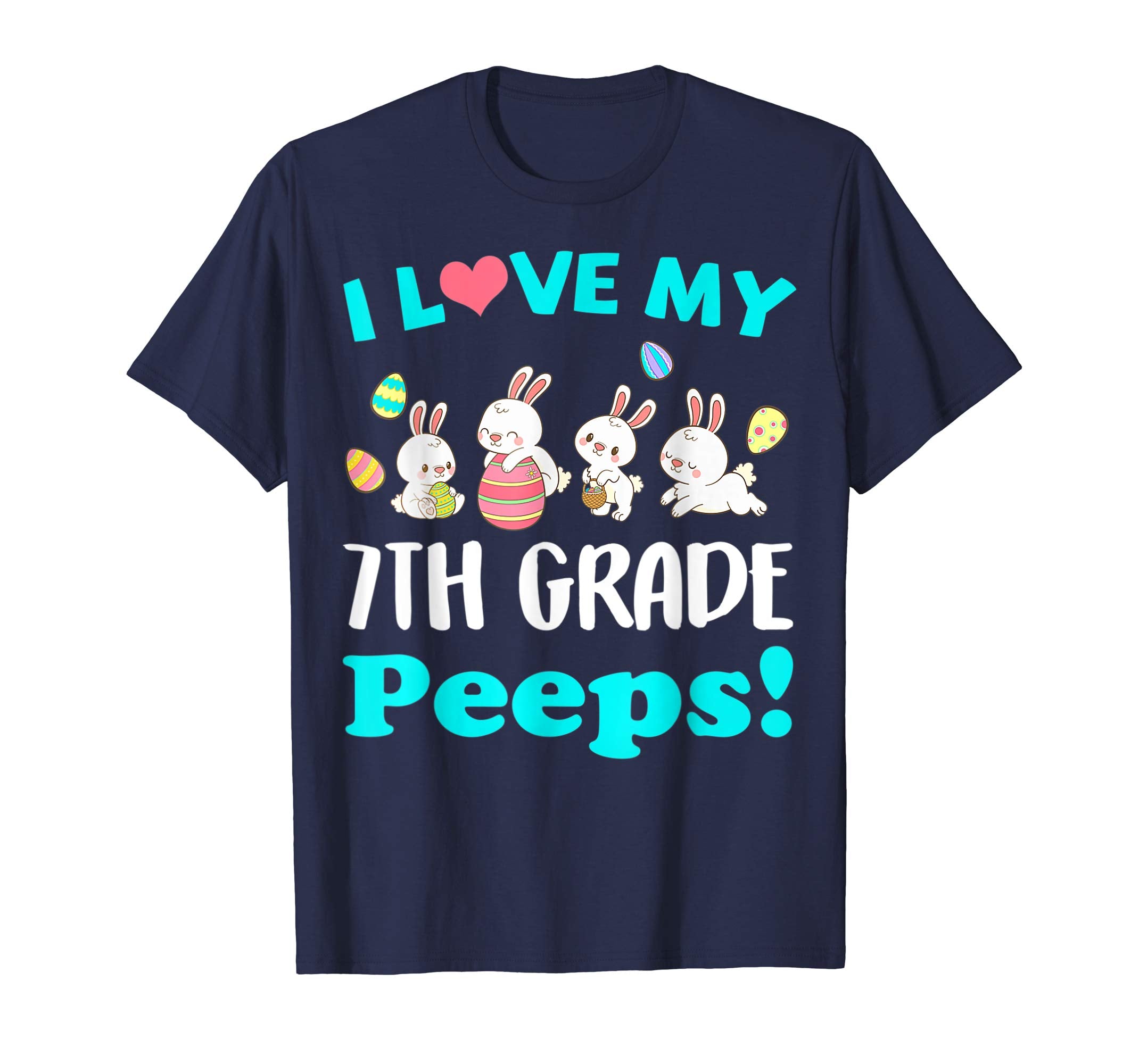 I Love My 7th Grade Peeps Easter Day TShirt