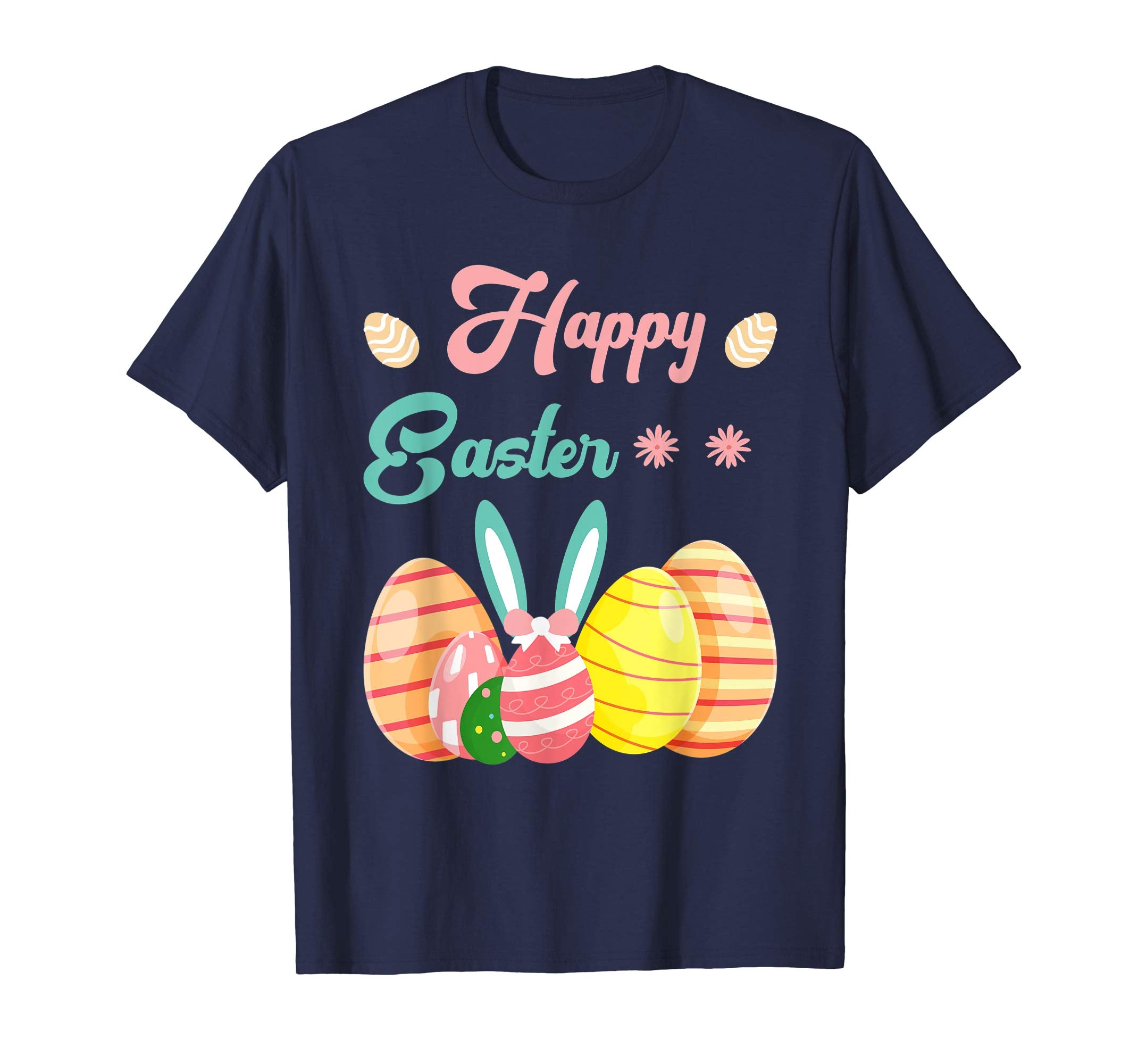 Happy Easter T-Shirt Colorful Eggs Tee