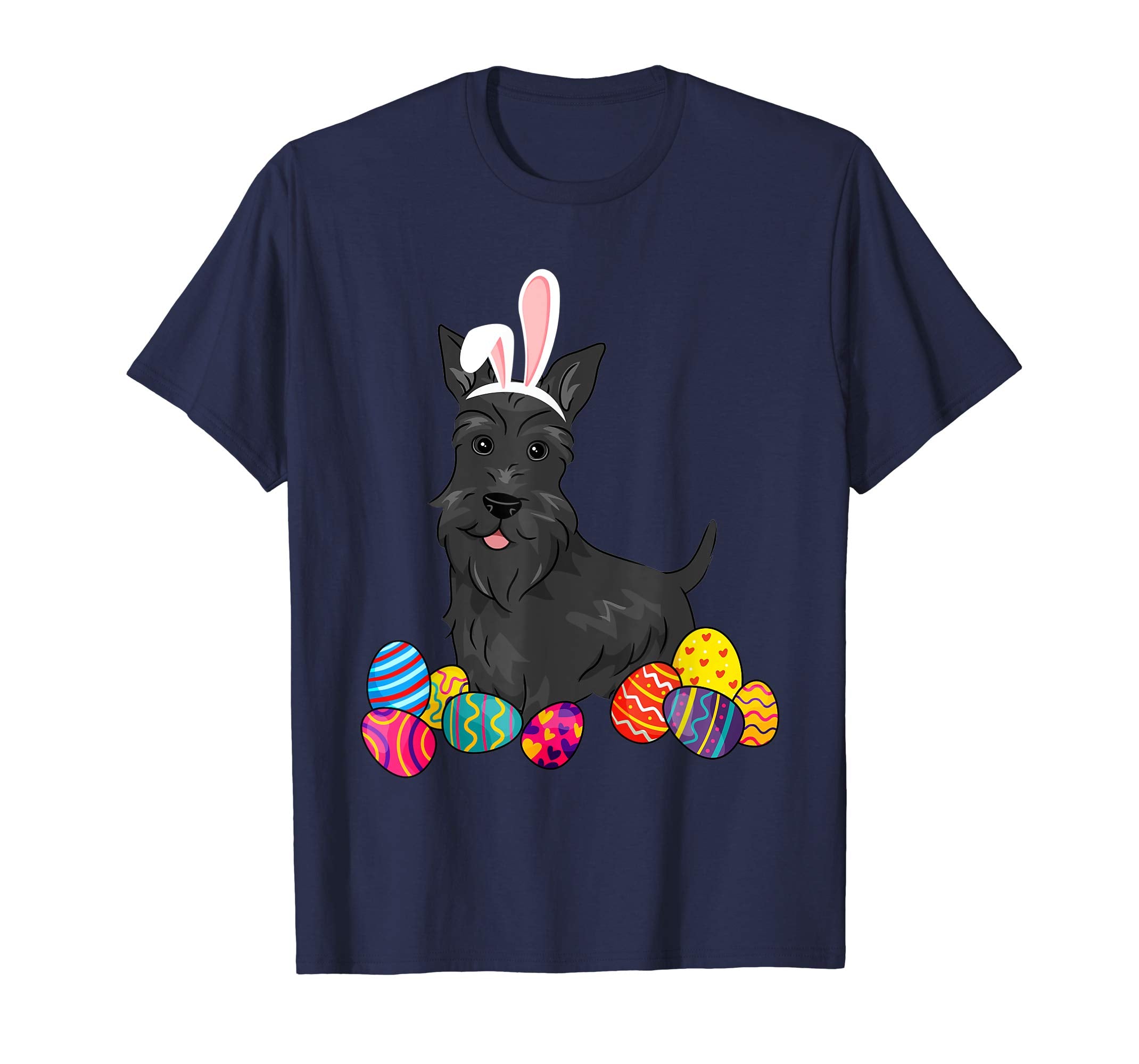 Scottish Terier Bunny Ear With Egg Easter Easter Day Shirt