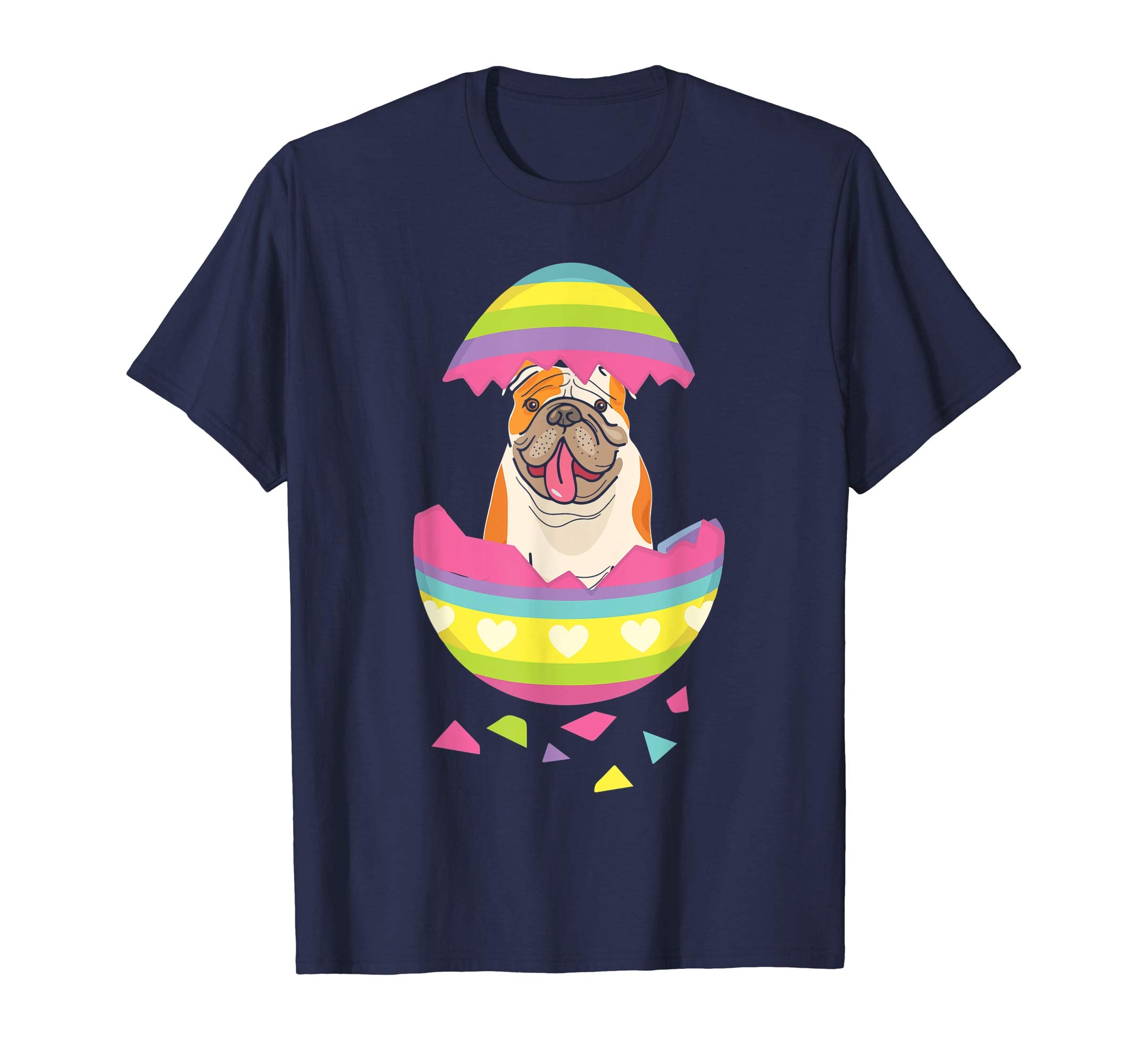 Bulldog Easter Egg T-Shirt Dog Lover
