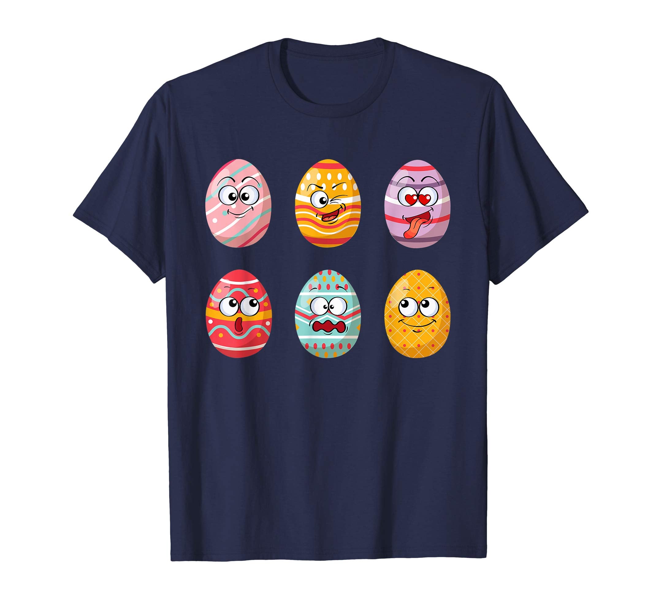 Funny Easter Egg Emoticons Emoji Easter Gift T-Shirt