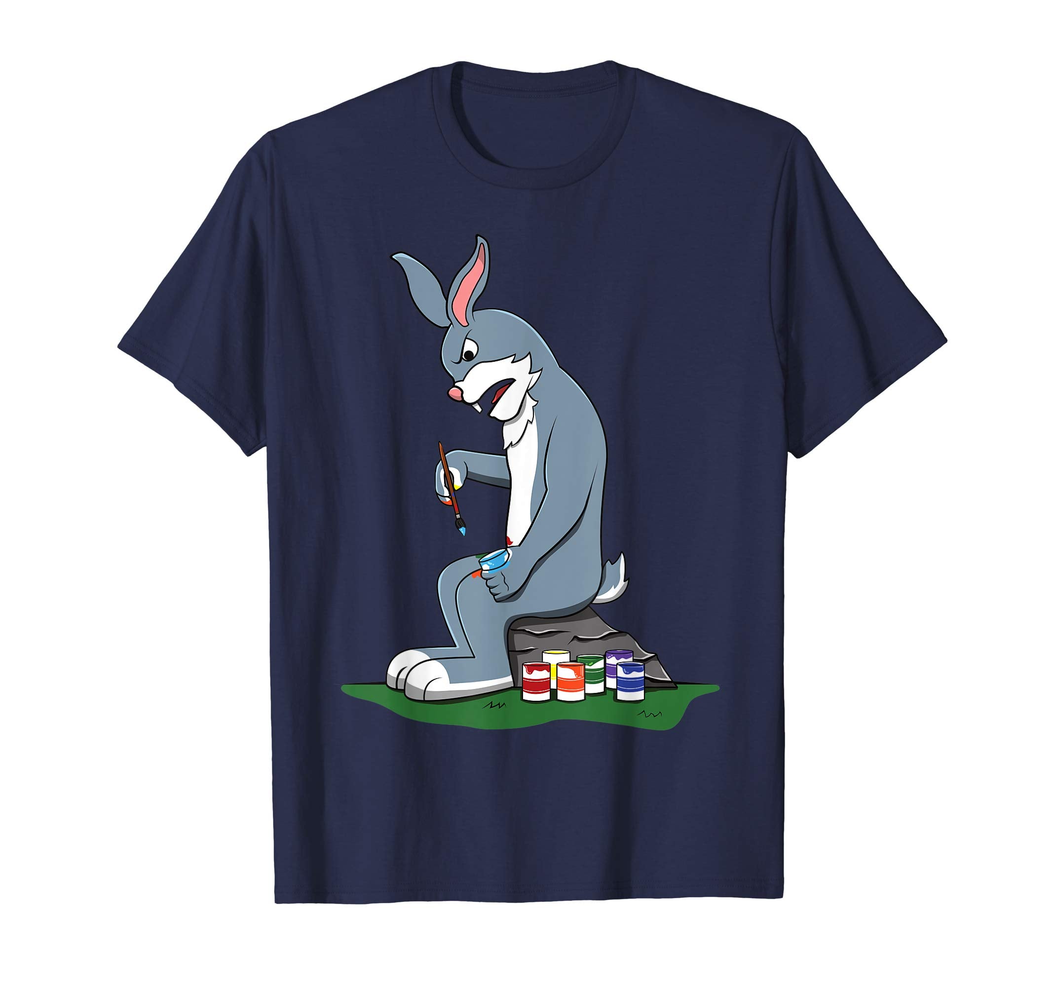 Funny Easter Bunny Shirt Rabbit Pun Cute Colored Eggs Quote