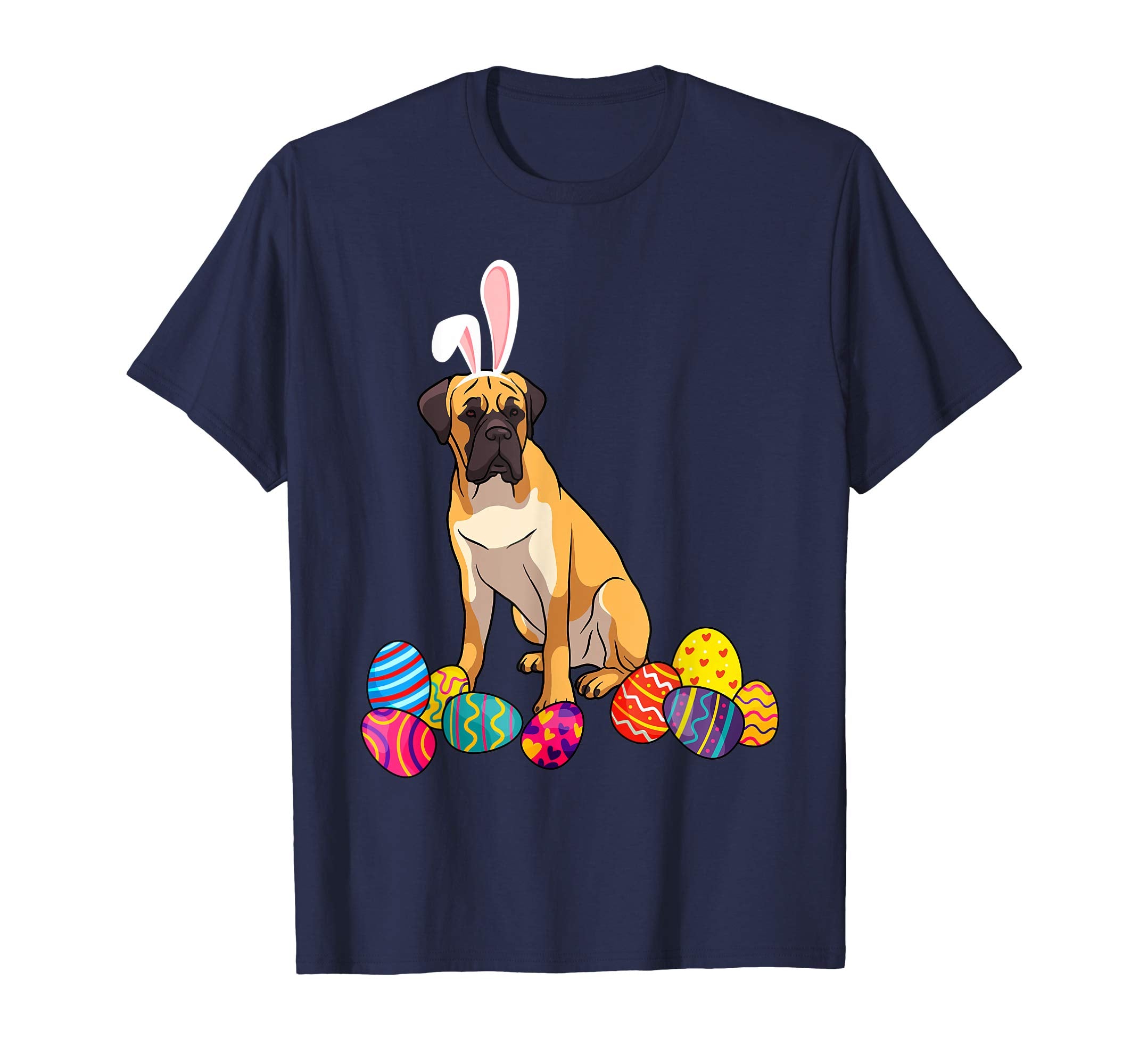 Mastiff Bunny Ear With Egg Easter Easter Day Shirt