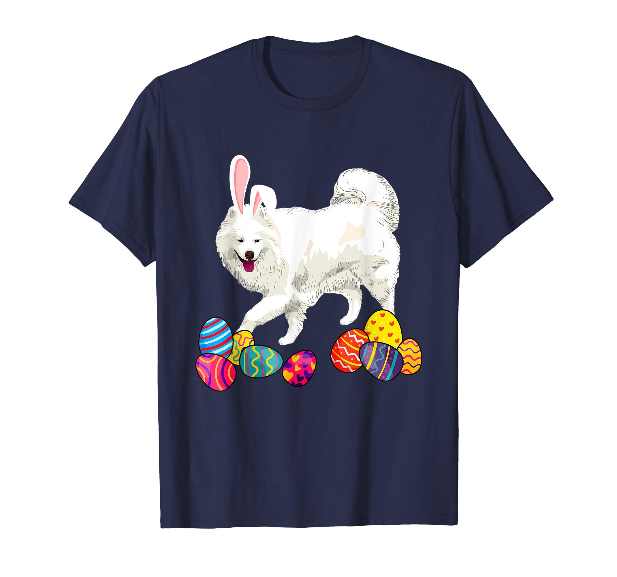 Samoyed Bunny Ear With Egg Easter Easter Day Shirt