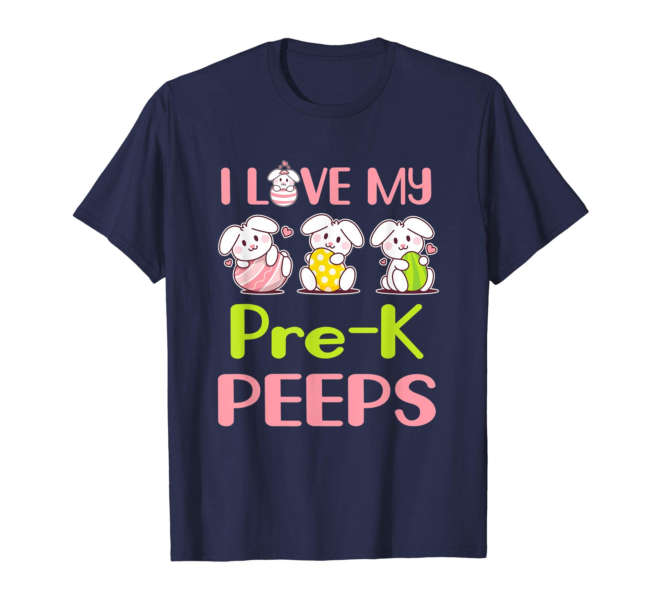 I Love My Pre-K Peeps Happy Easter Teacher Shirt