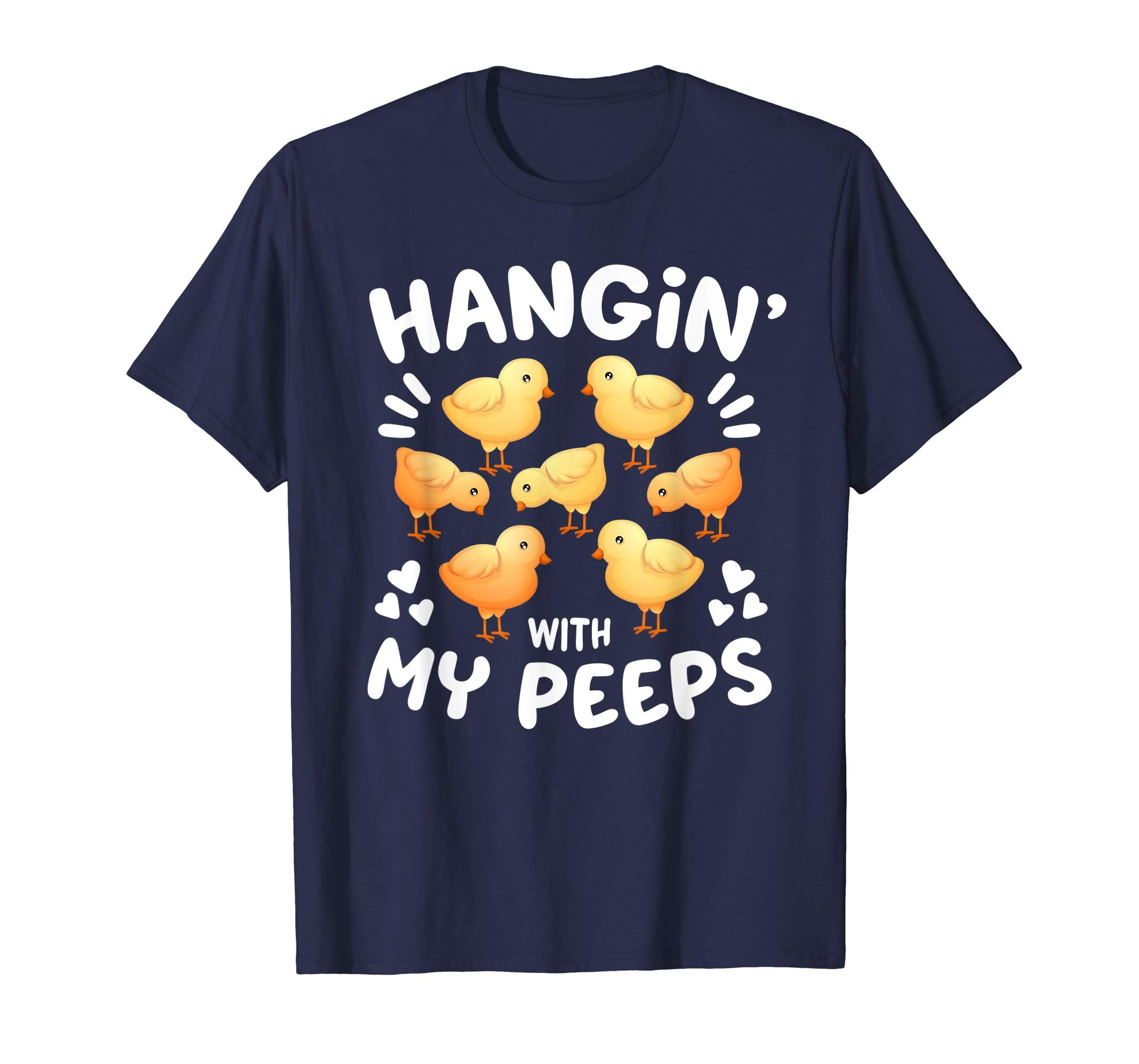 Hanging With My Peeps Happy Easter Kids Boys Girls T Shirt