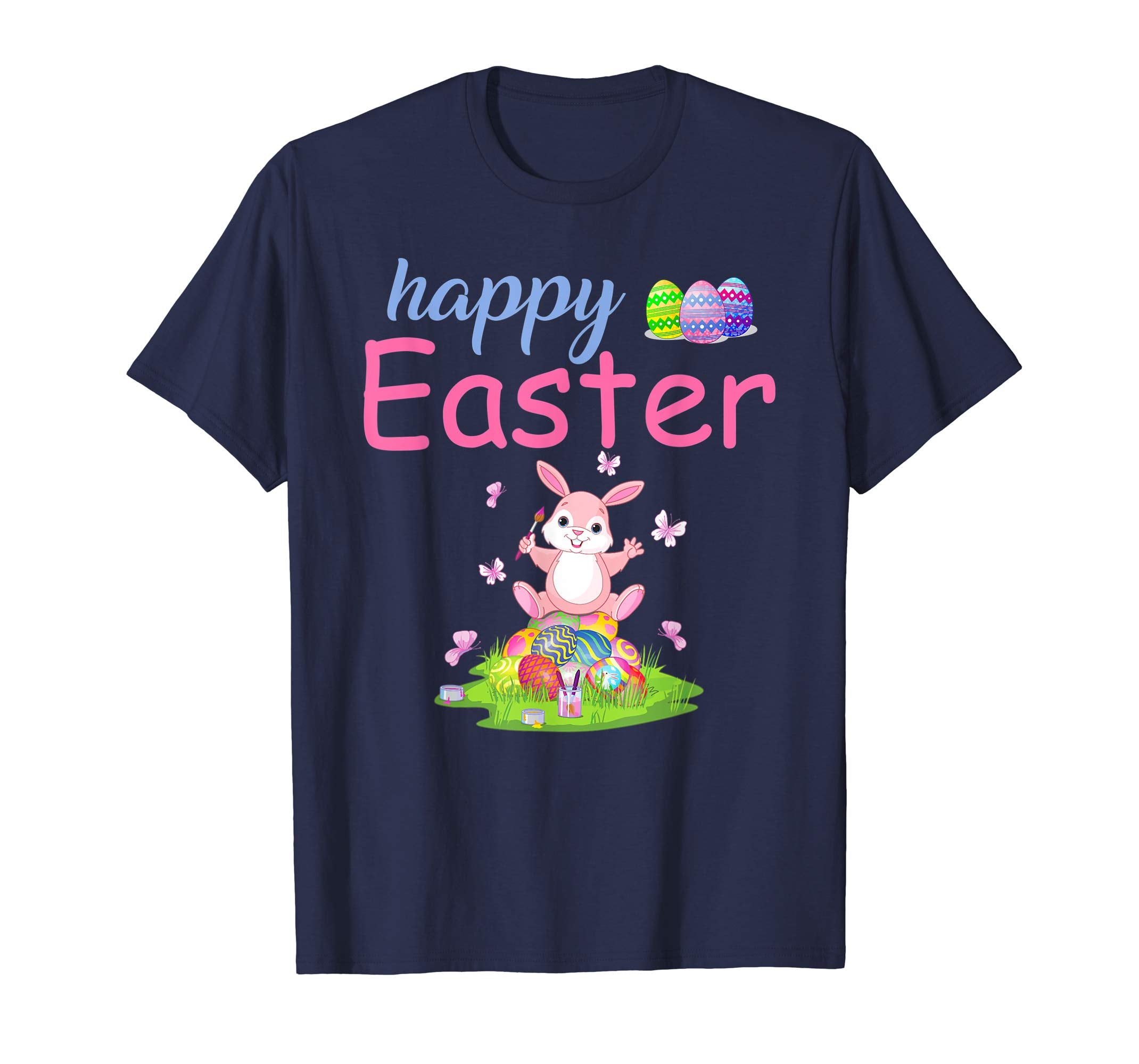 Happy Easter T-Shirt with Bunny Egg Funny Gifts