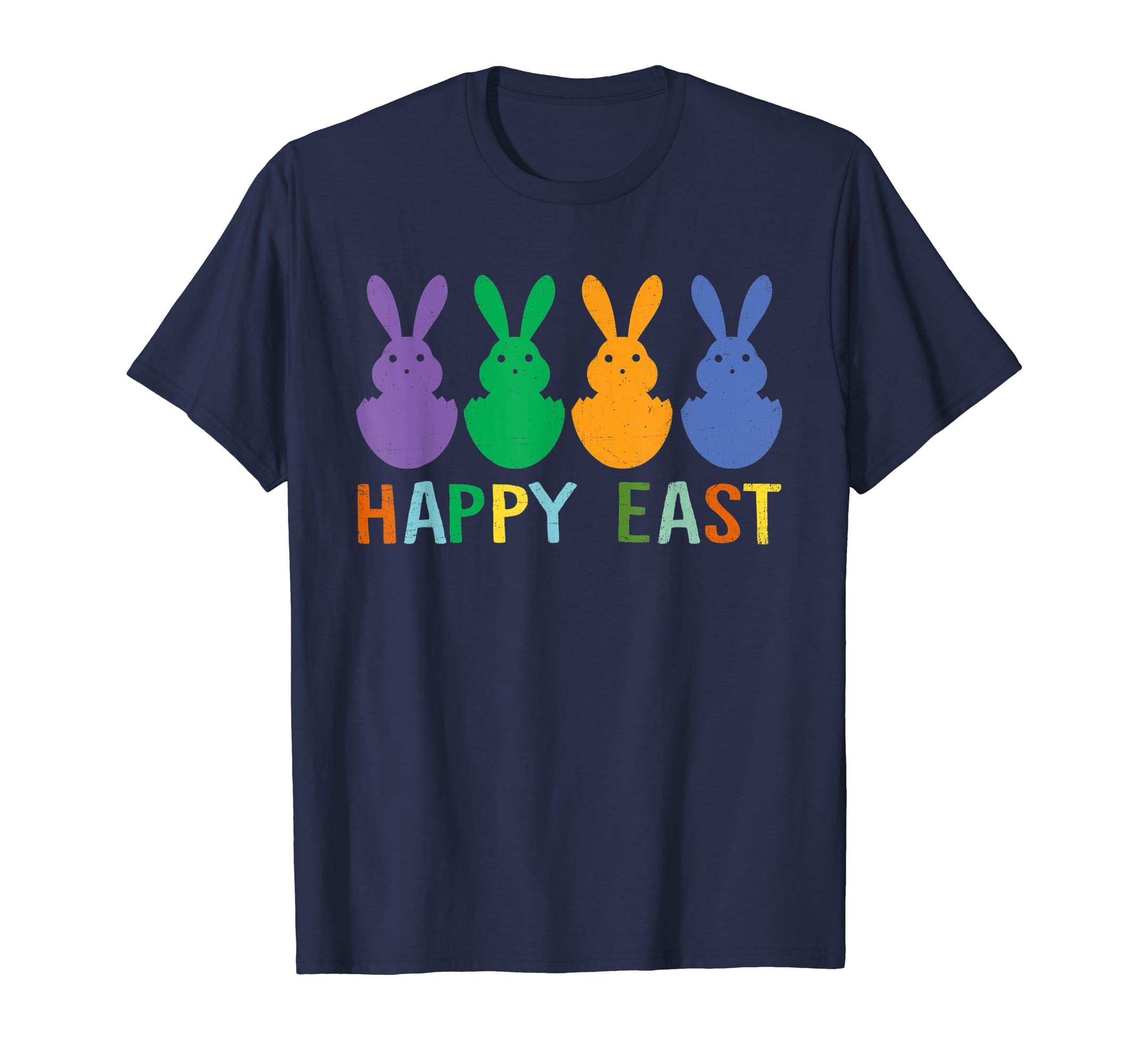 Happy Easter Shirt Colorful Bunny Eggs Gift TShirt