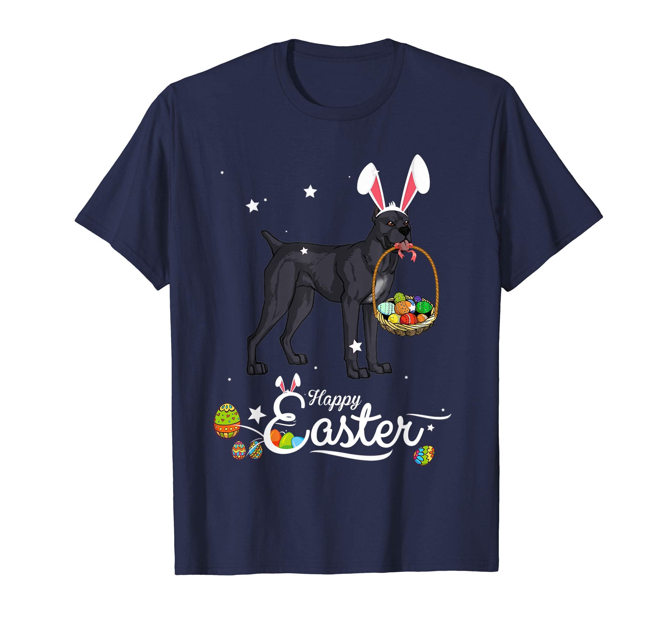 Cane Corso Mastiff Dog With Bunny Hat Easter Costume T Shirt