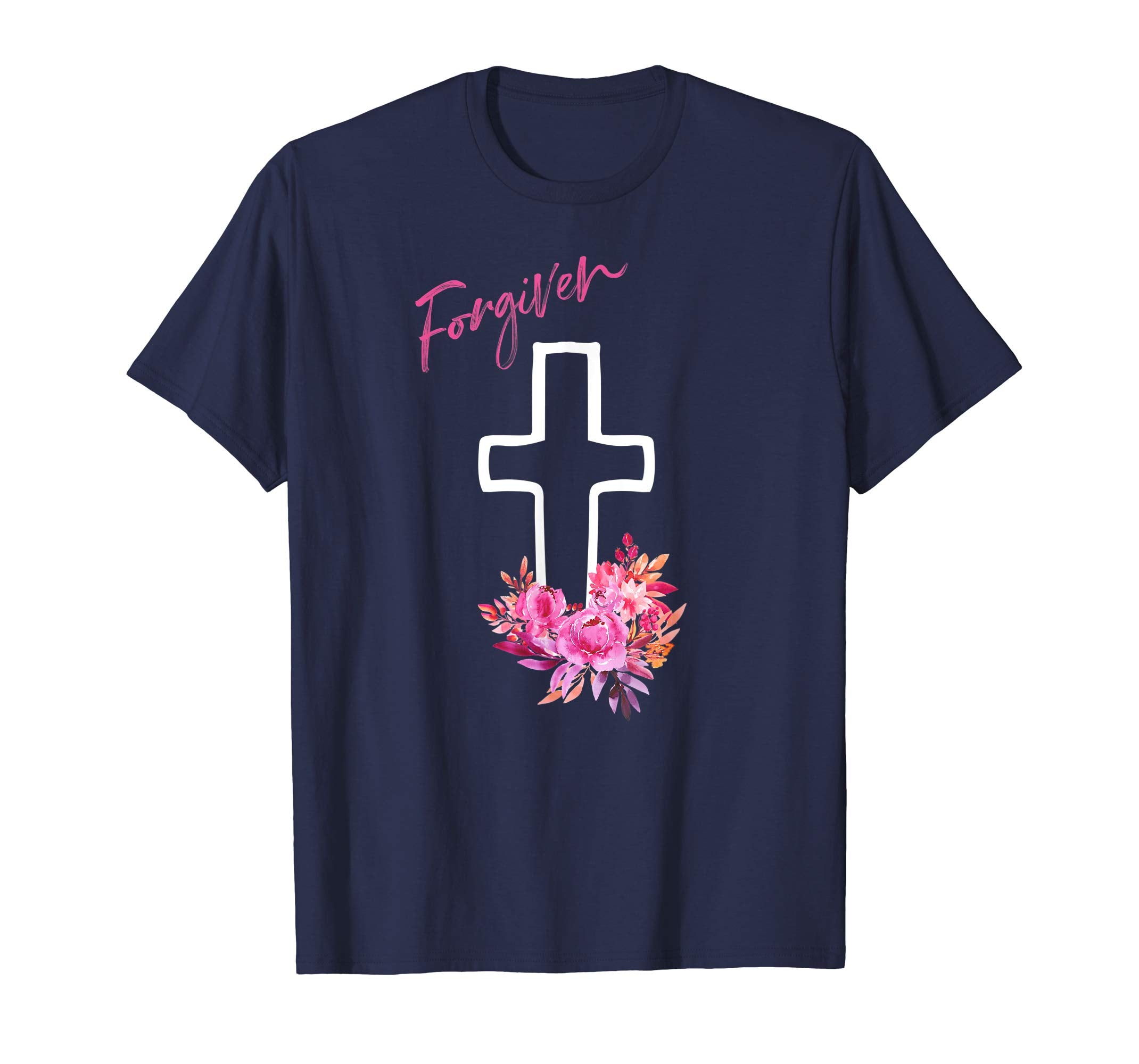 christian shirt faith tee graphic women cute easter forgiven