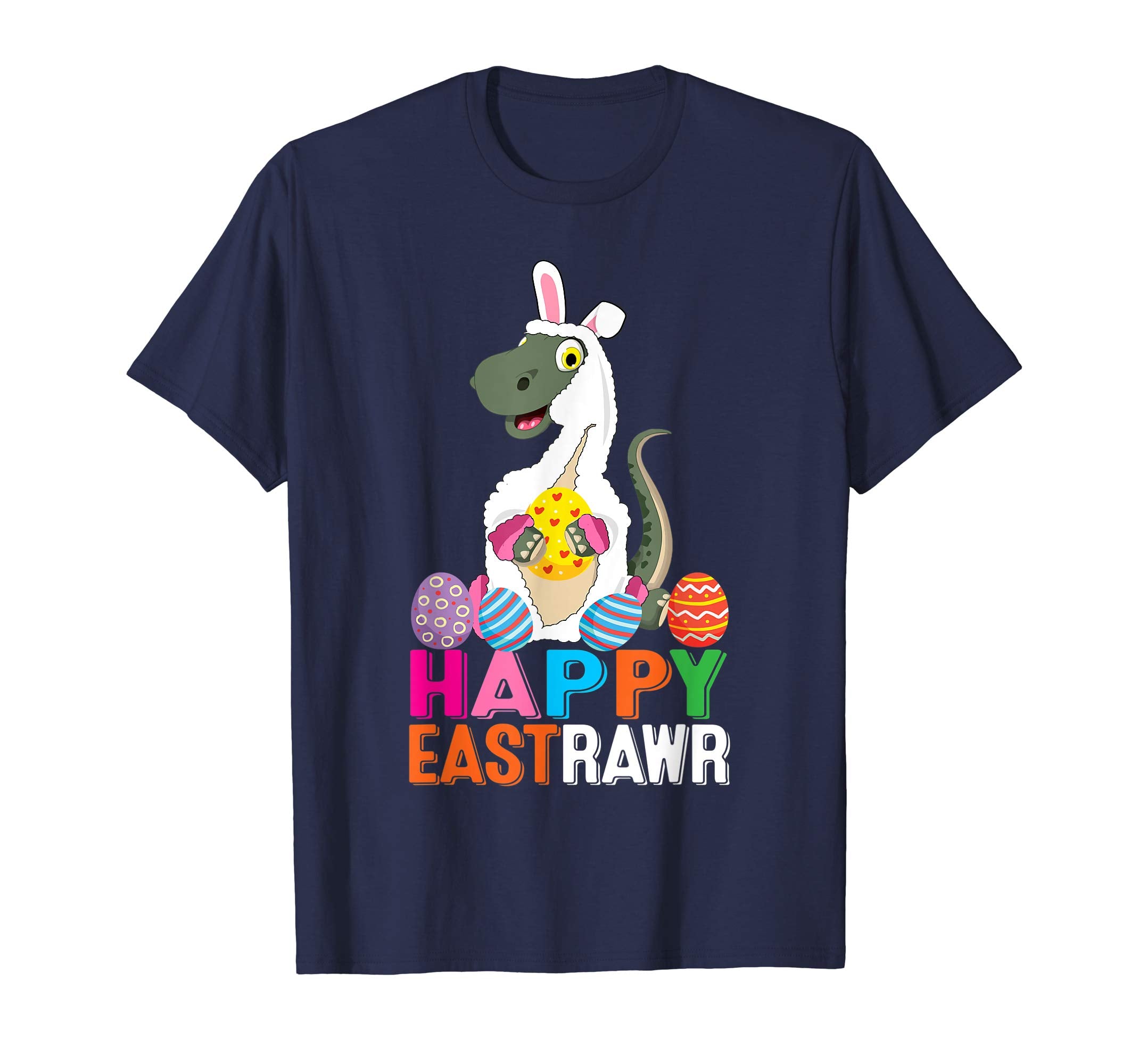 Happy Eastrawr Funny Dinosaur Easter Bunny Gift Kids Shirts