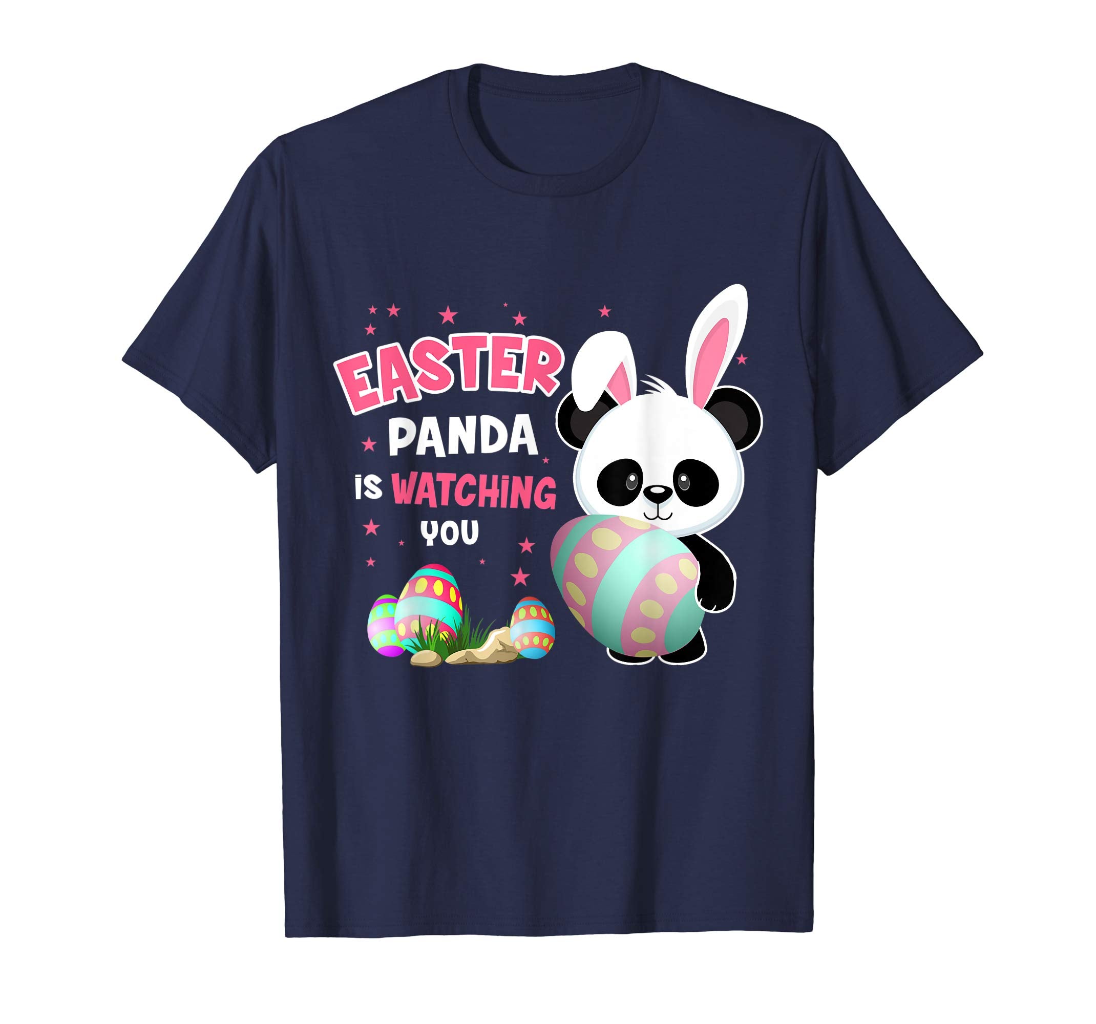 Easter Panda Is Watching You T Shirt For Kids Women Men
