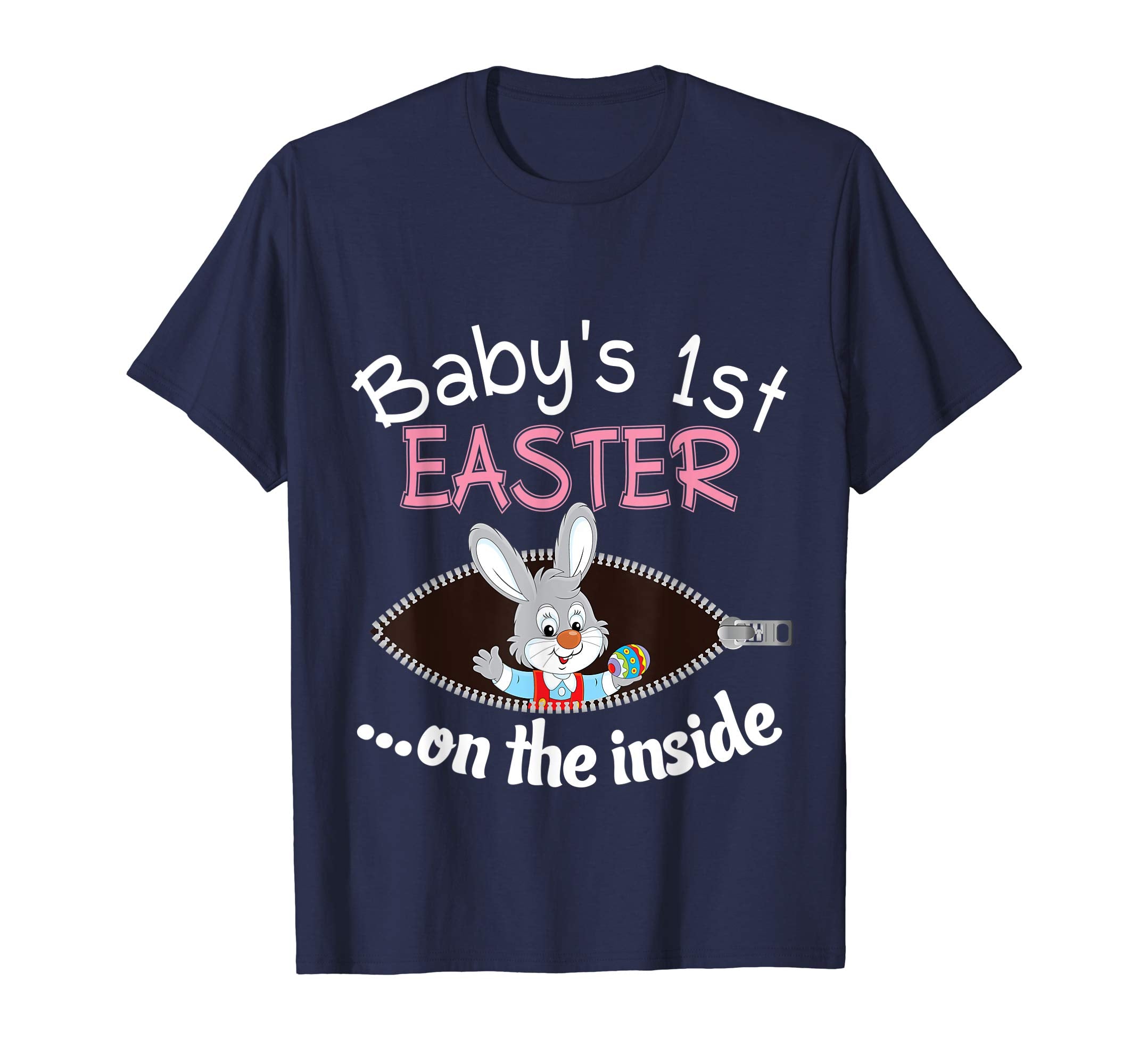 Baby 1st Easter On The Inside T-Shirt Pregnancy Announcement