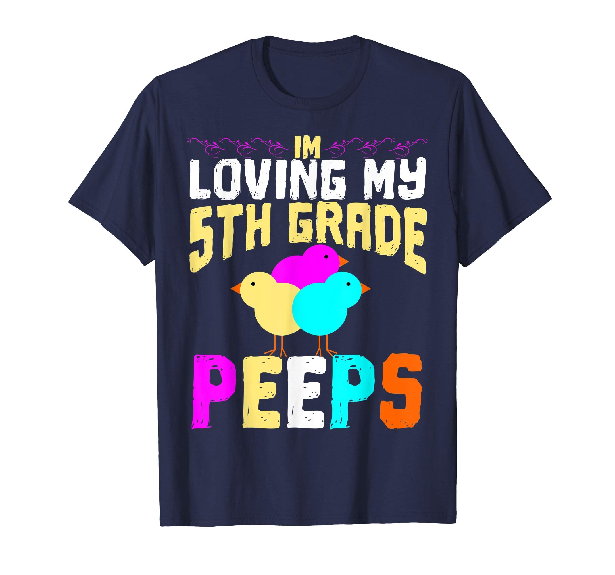5th Grade Peeps Easter TShirt Teacher Gift