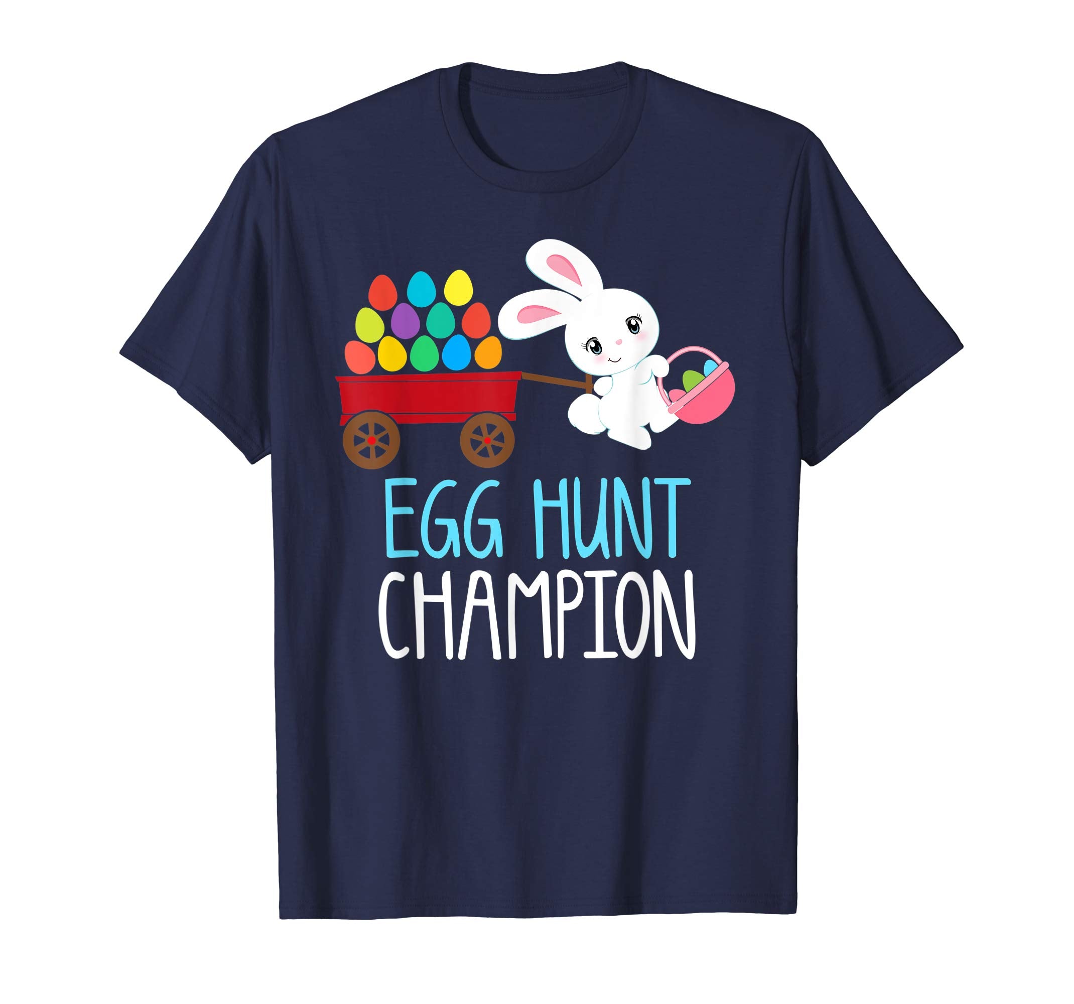Easter Bunny T-Shirt Girls Kids Toddlers EGG HUNT CHAMPION