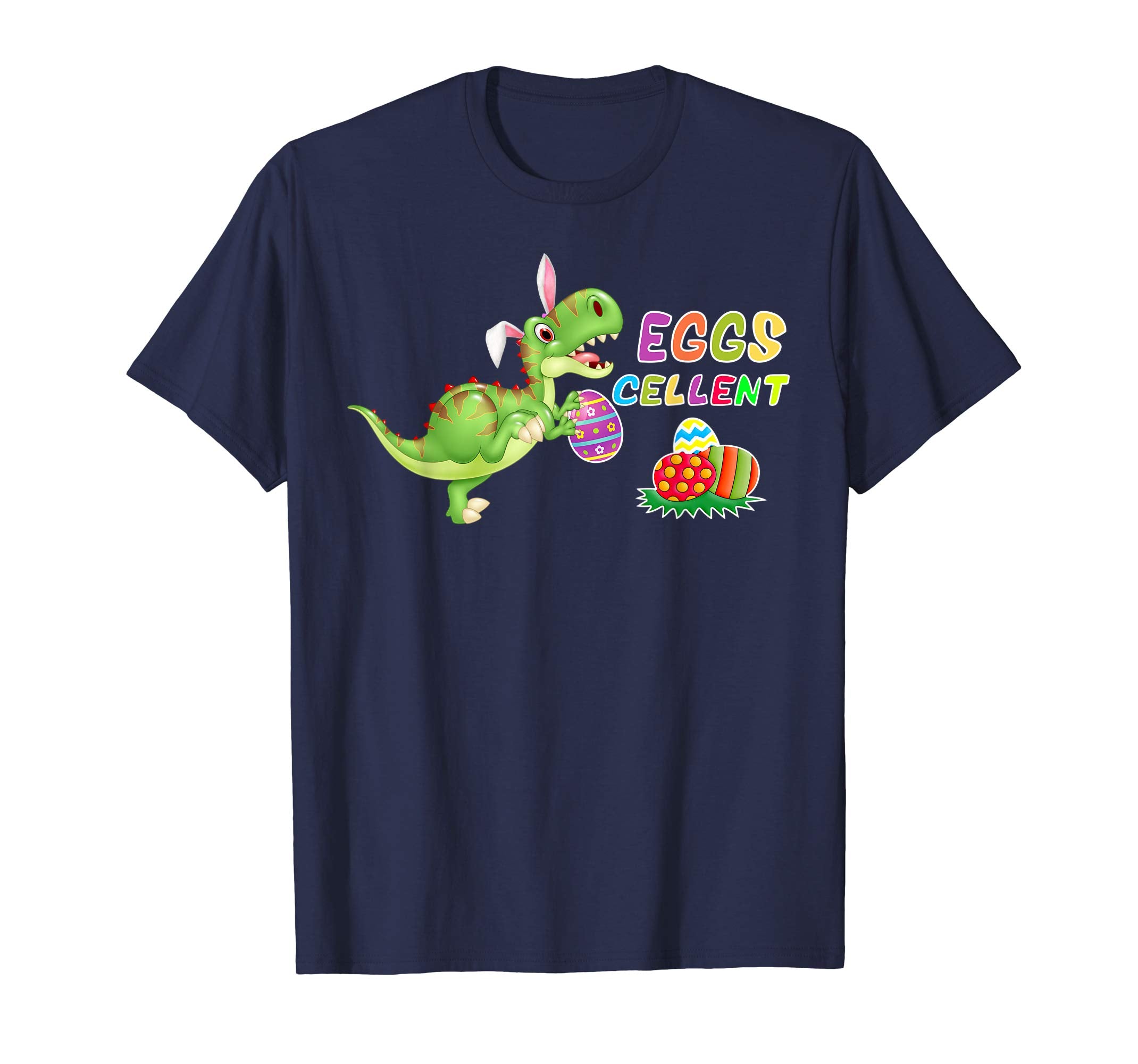 Funny Easter T-Rex Eggs-Cellent T-Shirts Gift Kids Girl Boy