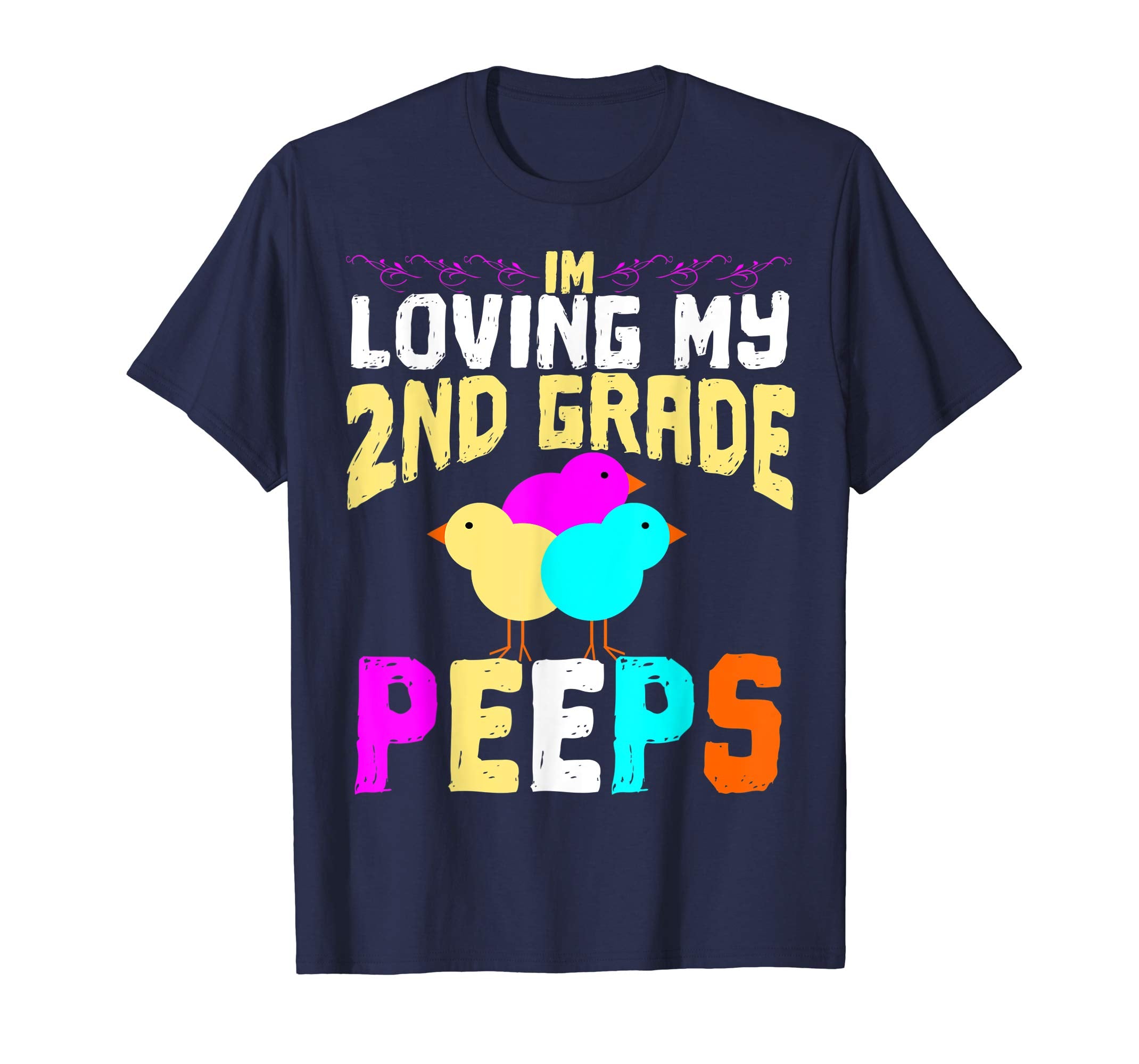 2nd Grade Peeps Easter TShirt Teacher Gift